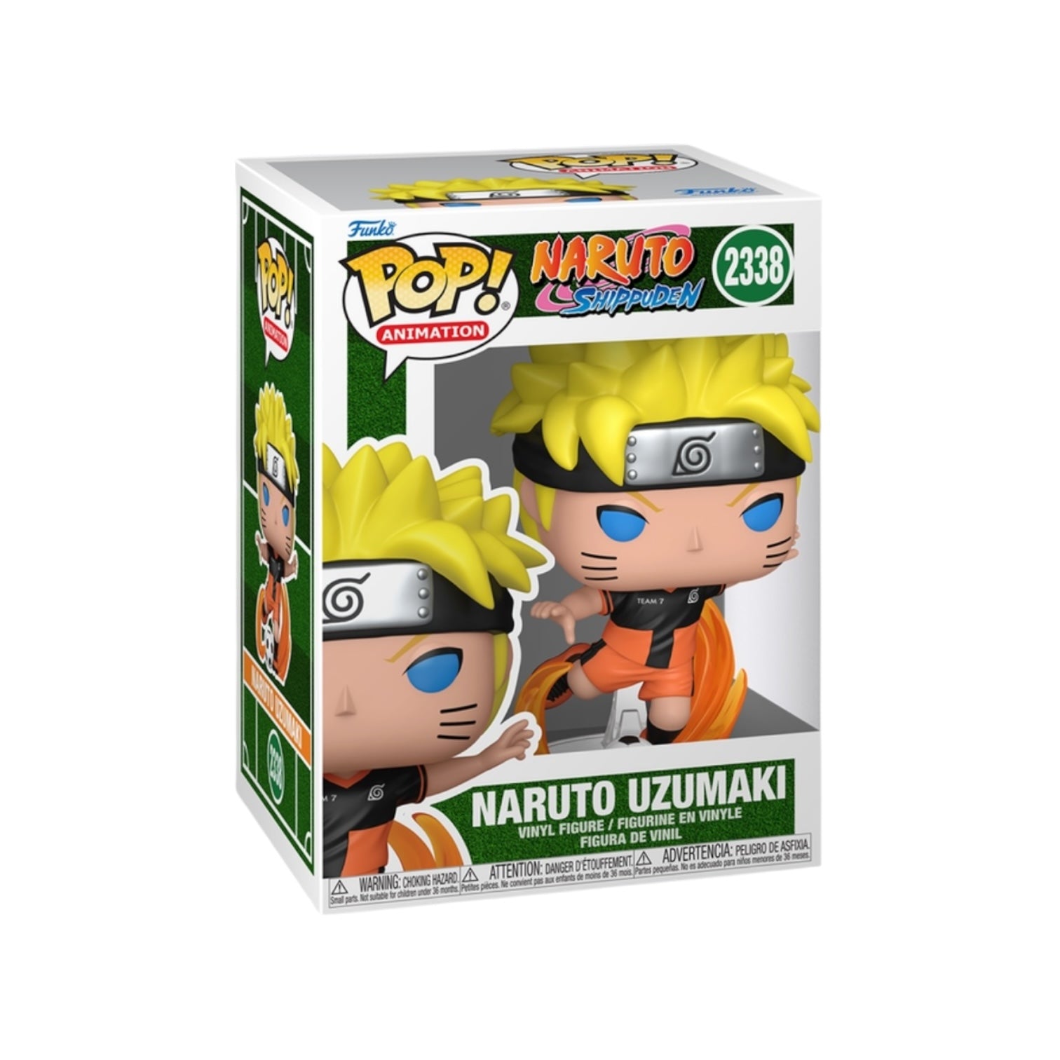 Funko Pop! Animation Naruto Uzumaki figure packaging on a white background