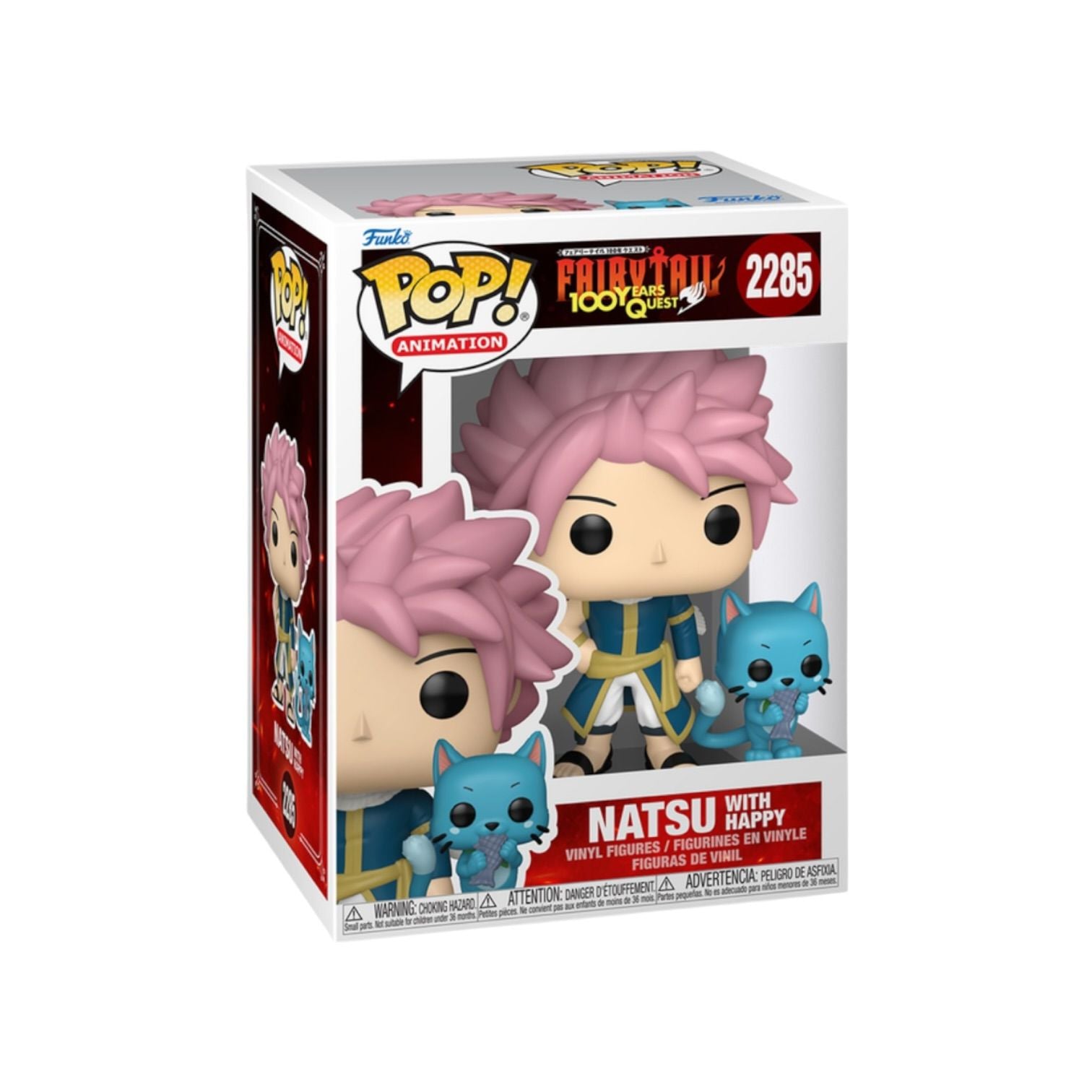 Natsu_with_happy_2285_Funko_pop on a white background