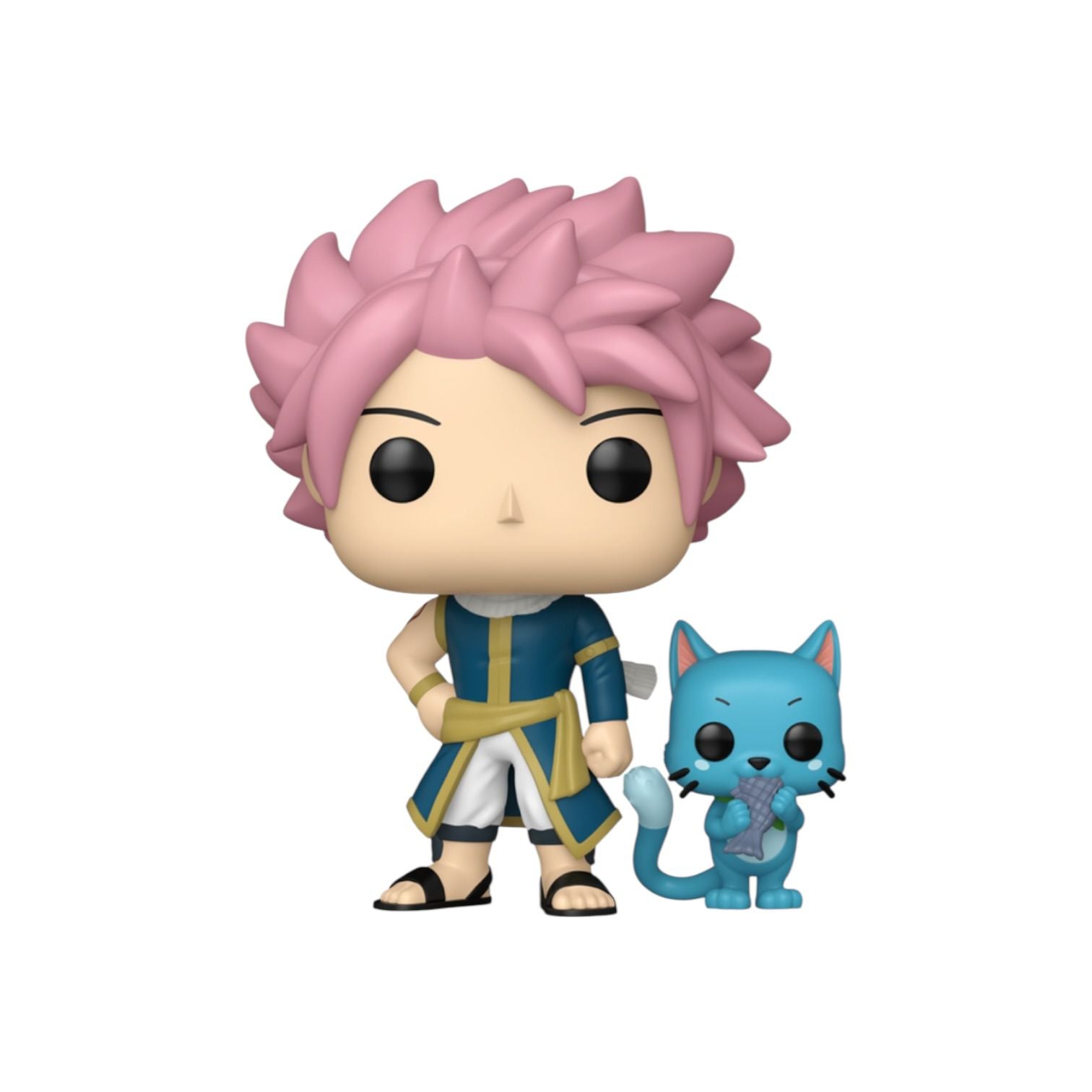 Natsu_with_happy_2285_Funko_pop out of box on a white background