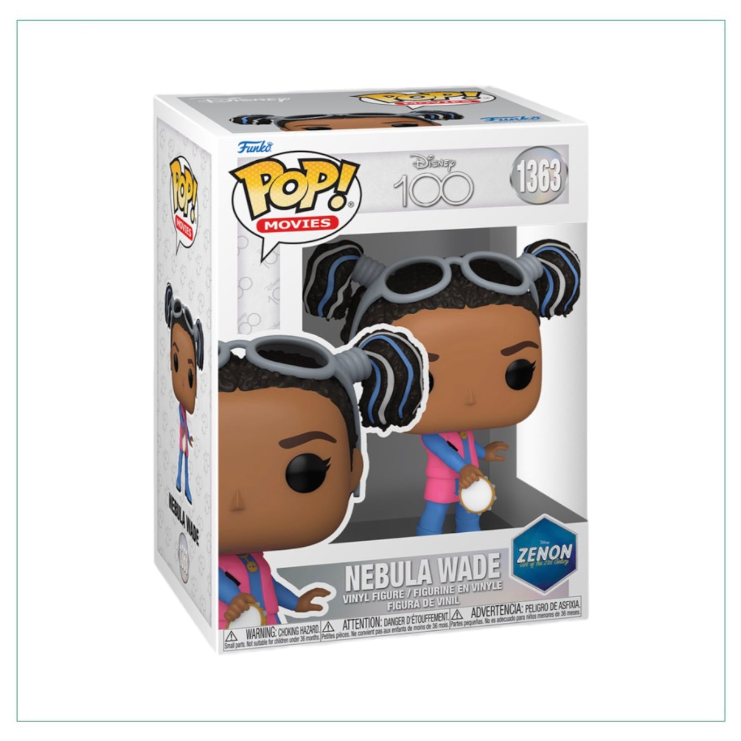 Nebula Wade #1363 Funko Pop! figure celebrating Disney's 100th anniversary, featuring vibrant colors and detailed design.