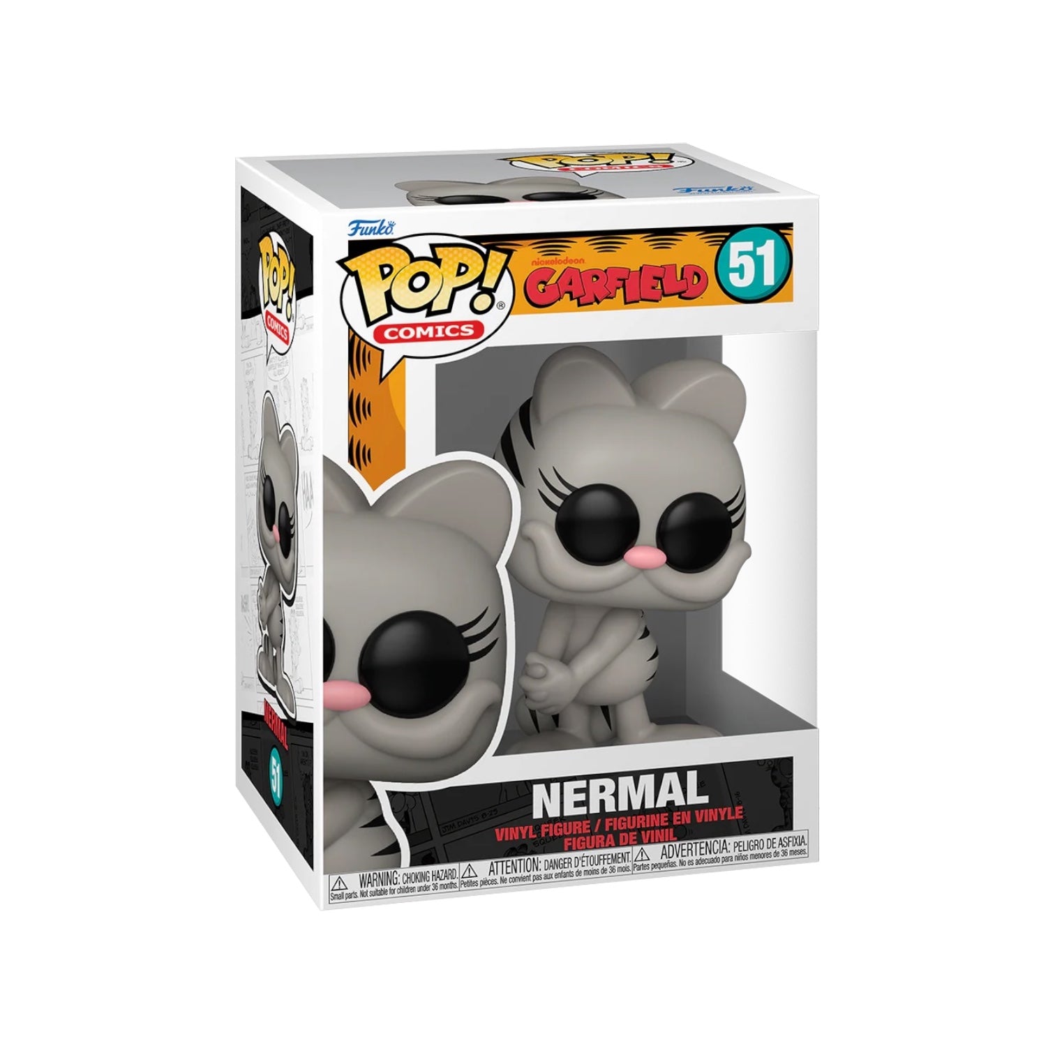 Funko Pop! vinyl figure packaging of Nermal from Garfield series