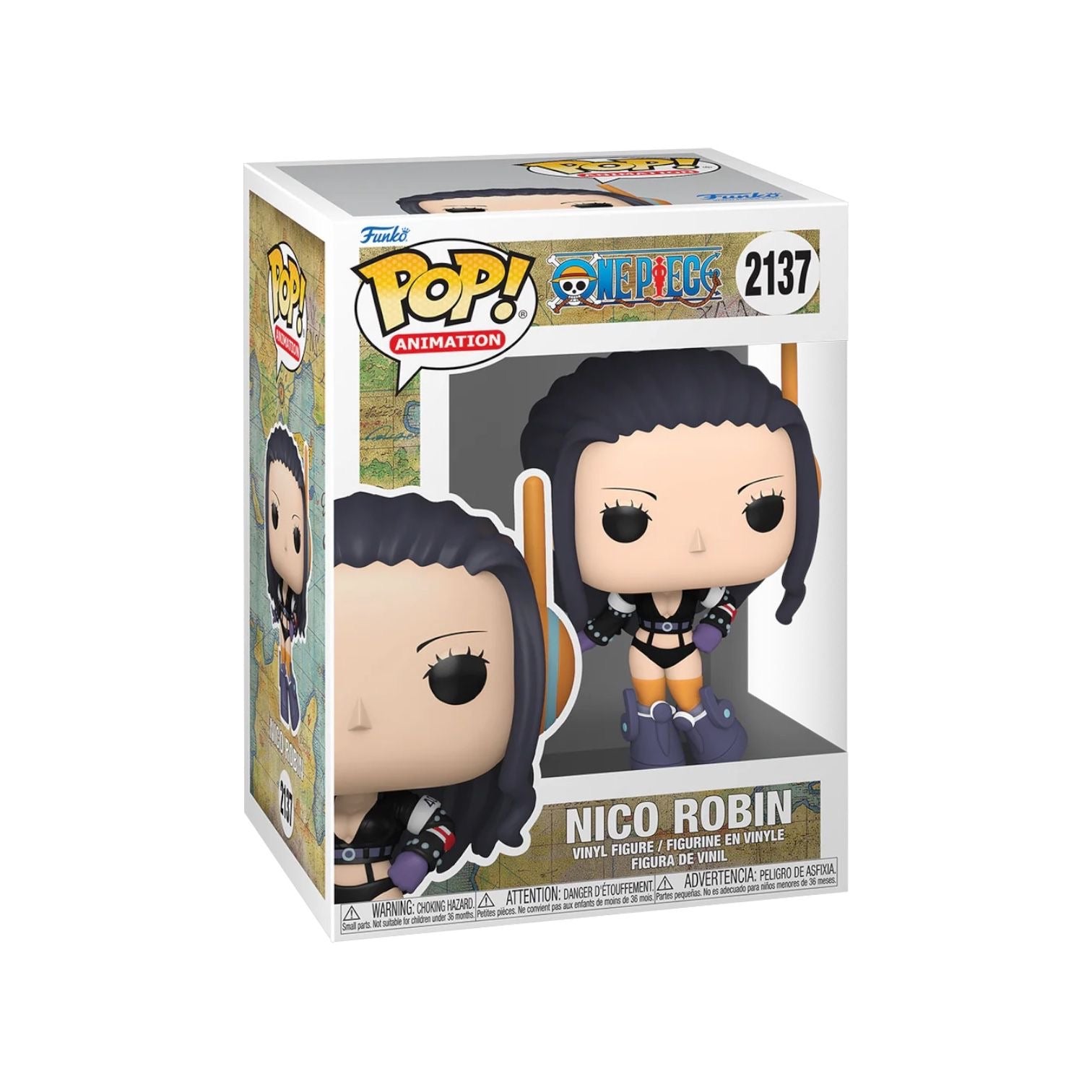 Funko Pop! Animation Nico Robin figure in packaging on a white background