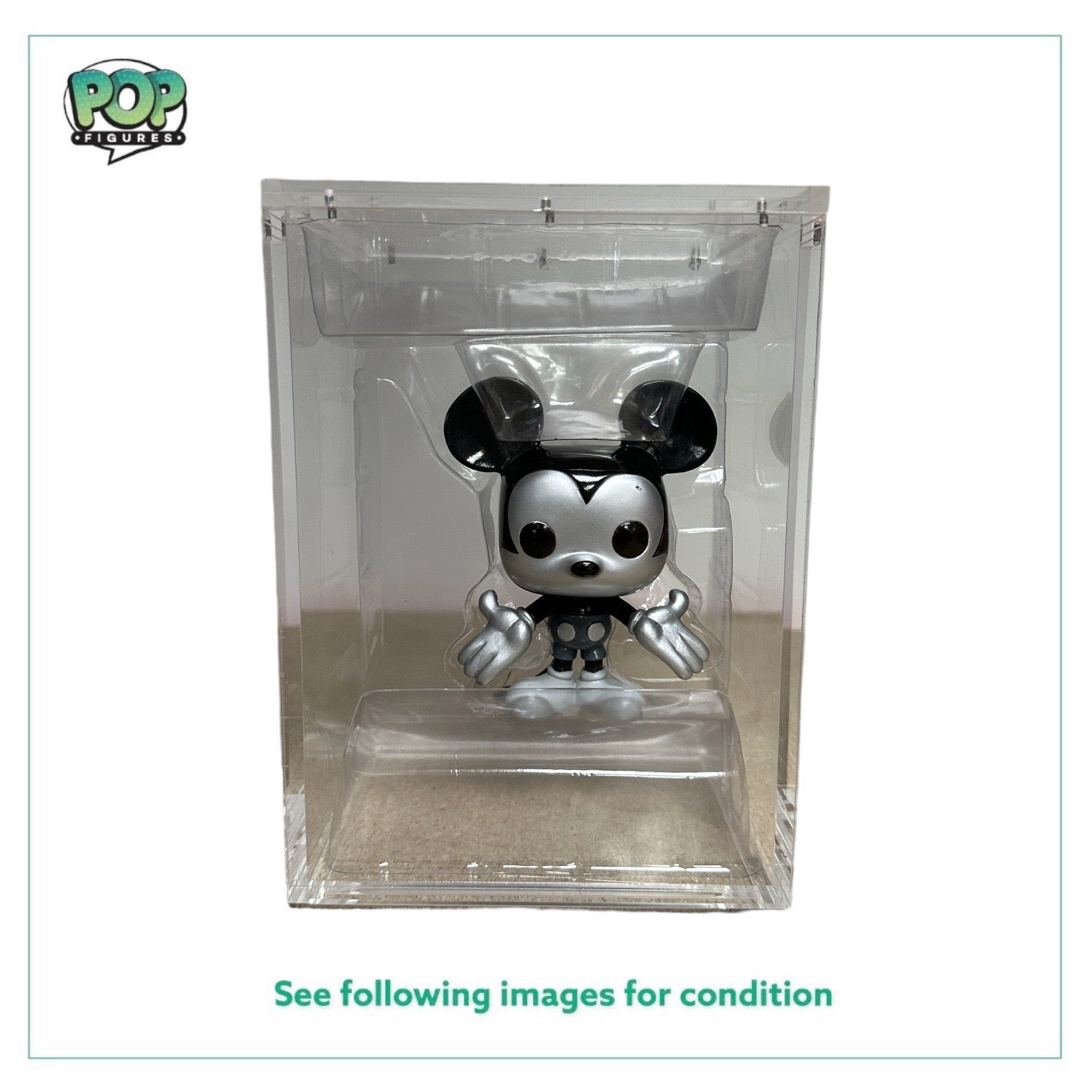 Metallic Mickey Mouse Funko Pop! from Disney Series 1, exclusive to D23 Expo 2011, limited edition of 480 pieces.