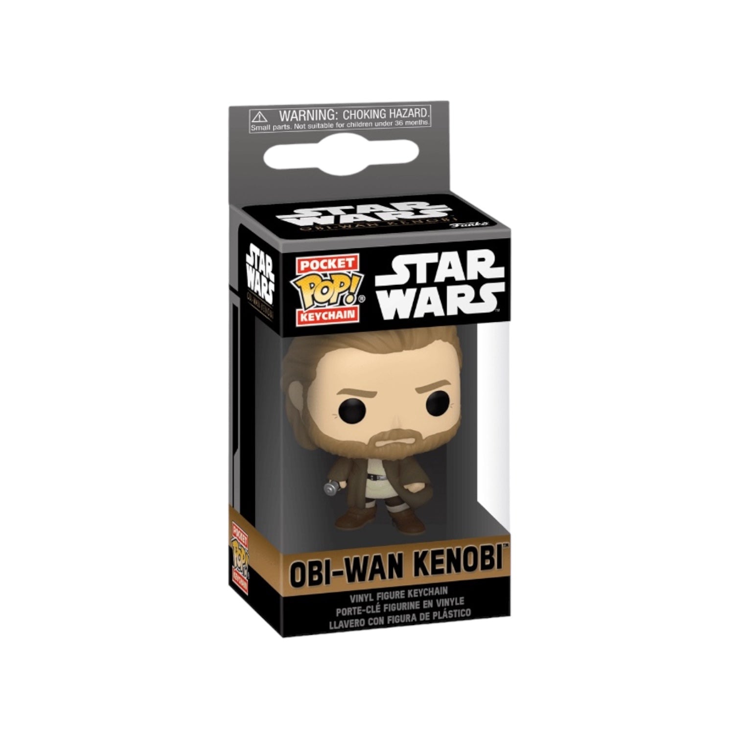 Obi-Wan Kenobi Funko Pocket Pop Keychain, a mini collectible from Star Wars, perfect for fans and keychain lovers alike.