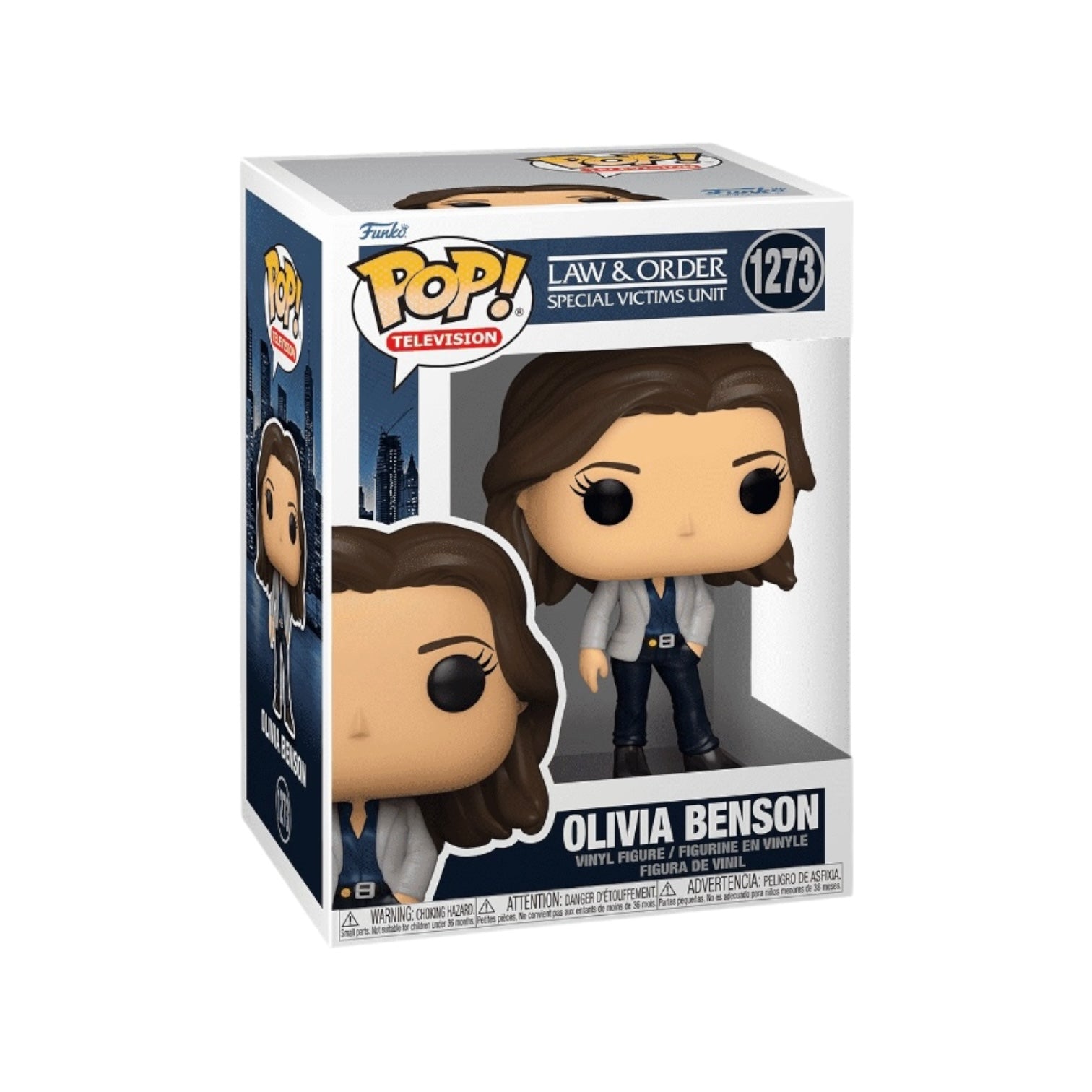 Collectible Funko Pop! of Olivia Benson, featuring her character from Law & Order: Special Victims Unit in vibrant detail.