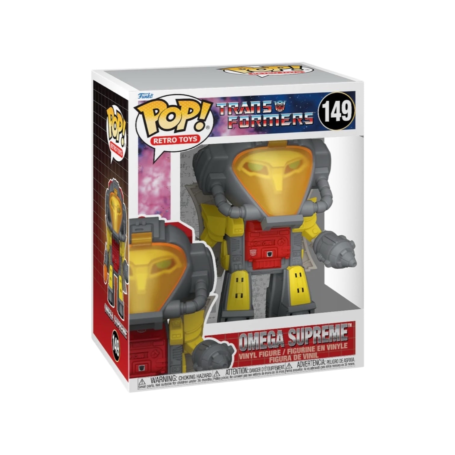 6.5 inch version of omega supreme with his silver yellow and red detail