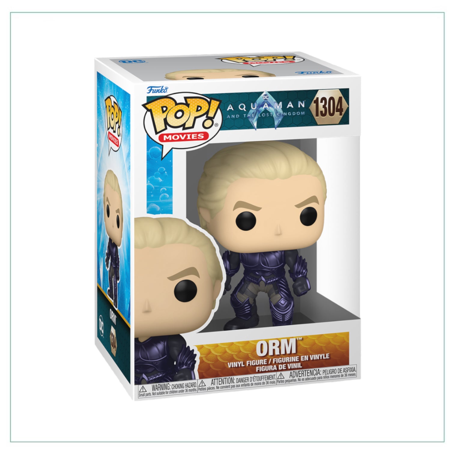 Orm #1304 Funko Pop! from Aquaman & The Lost Kingdom, showcasing the character with intricate design and vivid colors.