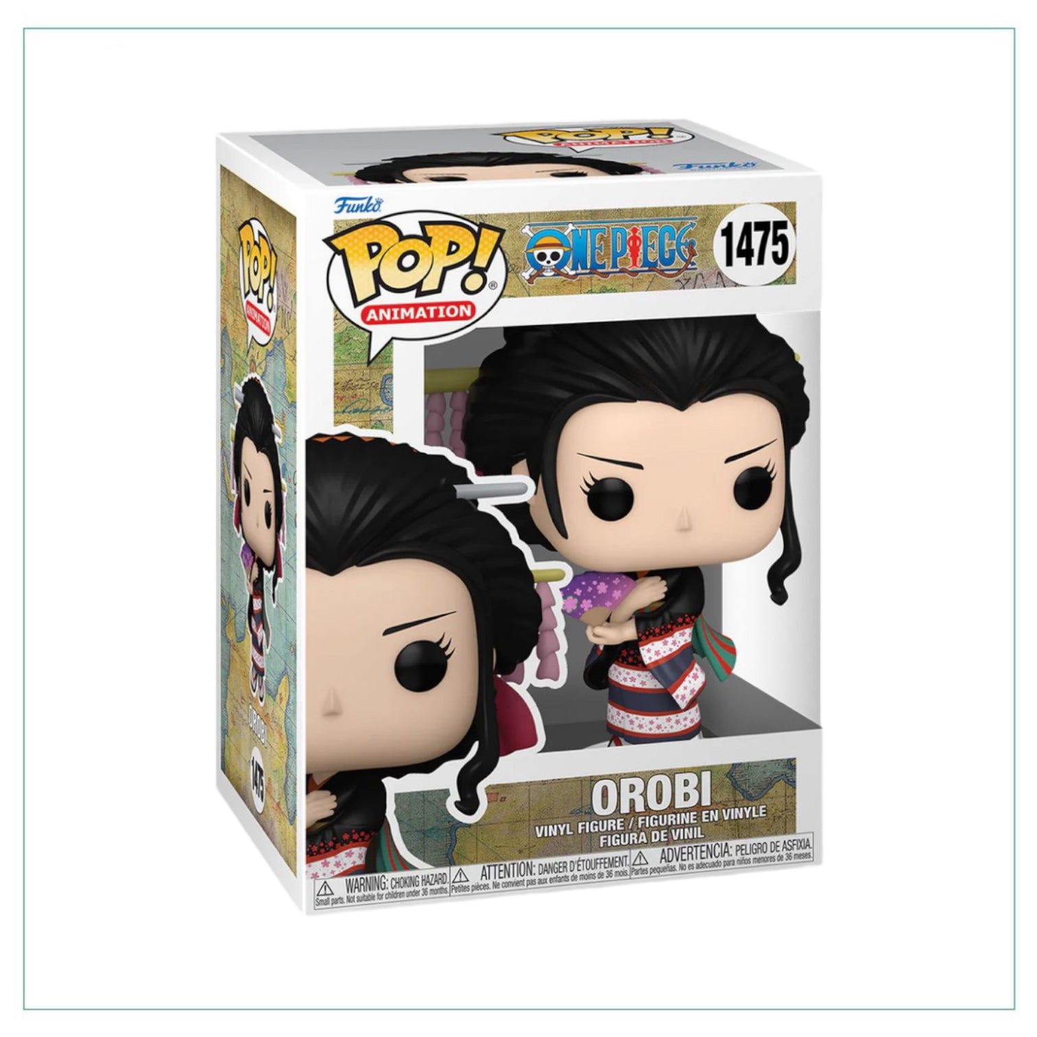 Funko Pop! figure of Orobi from One Piece, featuring vibrant colors and detailed design, perfect for collectors.