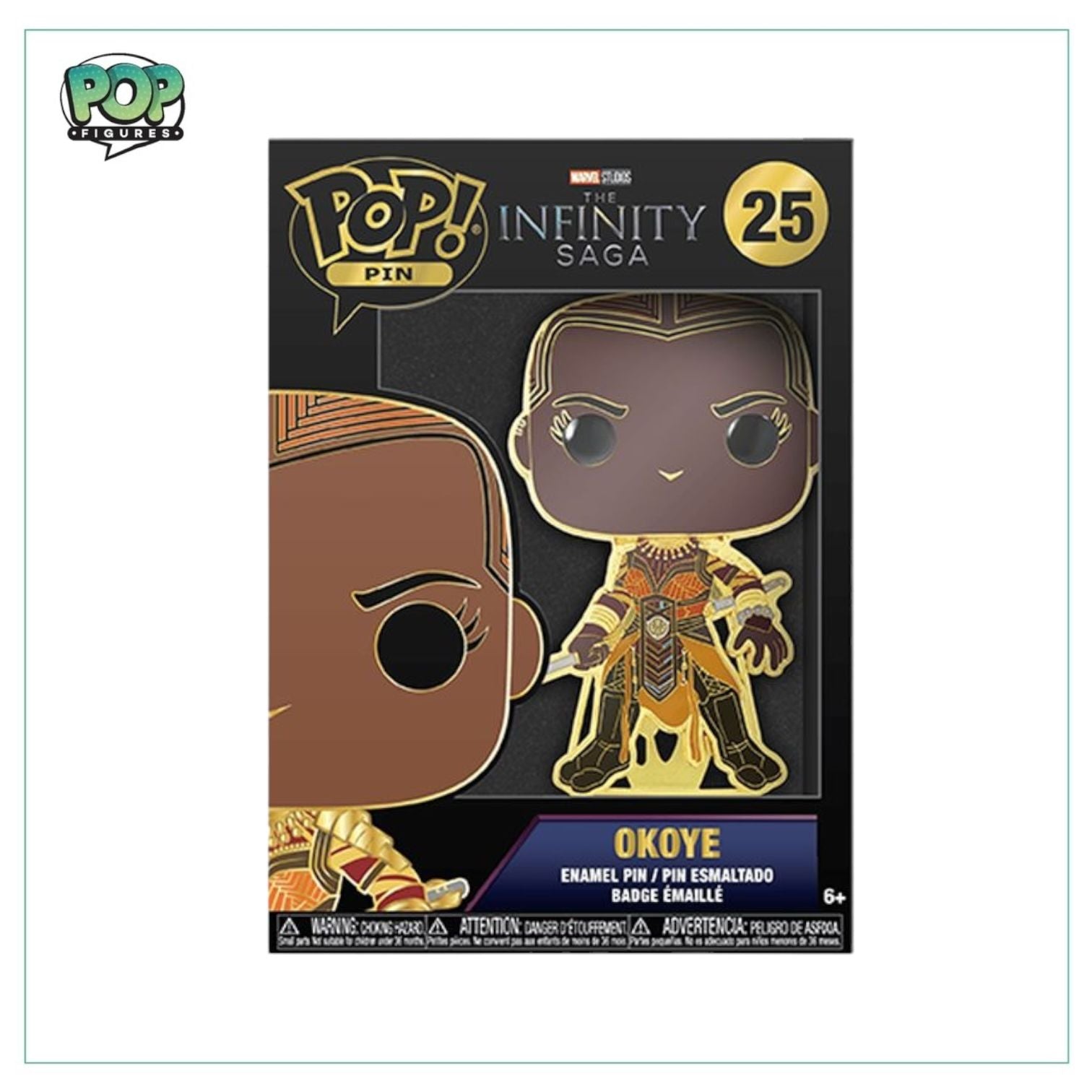 Okoye #25 Funko Enamel Pop! Pin - The Infinity Saga