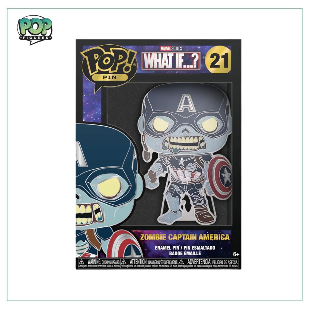 Zombie Captain America #21 Funko Pop Pin! - Marvel: What If