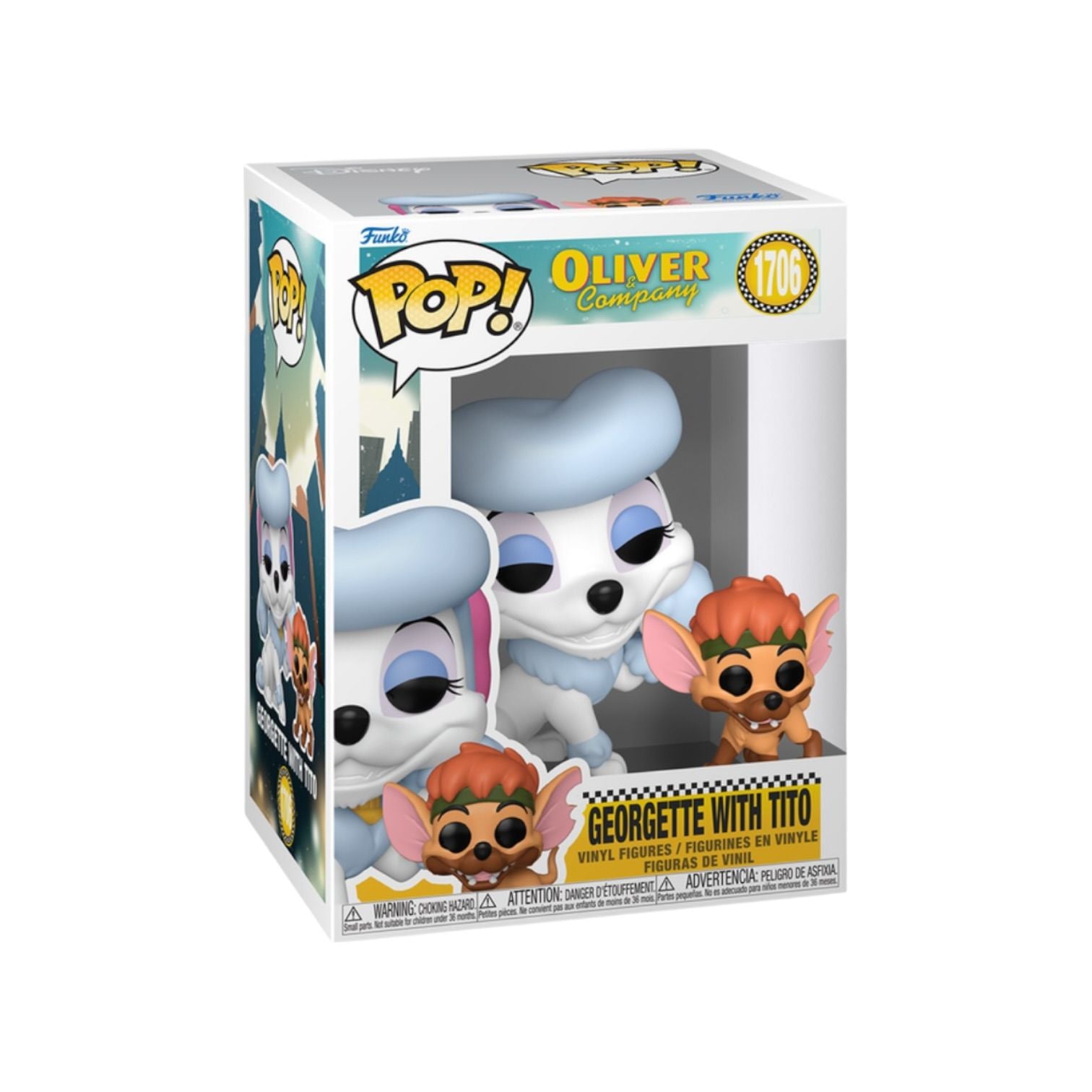 Georgette with Tito #1706 Funko Pop! & Buddy - Oliver & Company - PREORDER