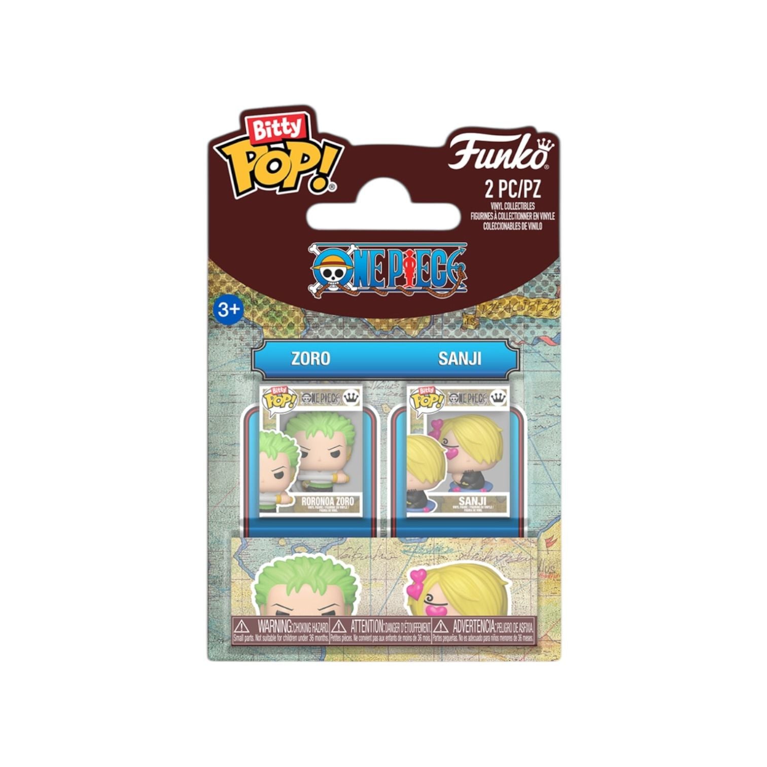 Zoro & Sanji 2 pack Bitty Pop - One Piece - PREORDER
