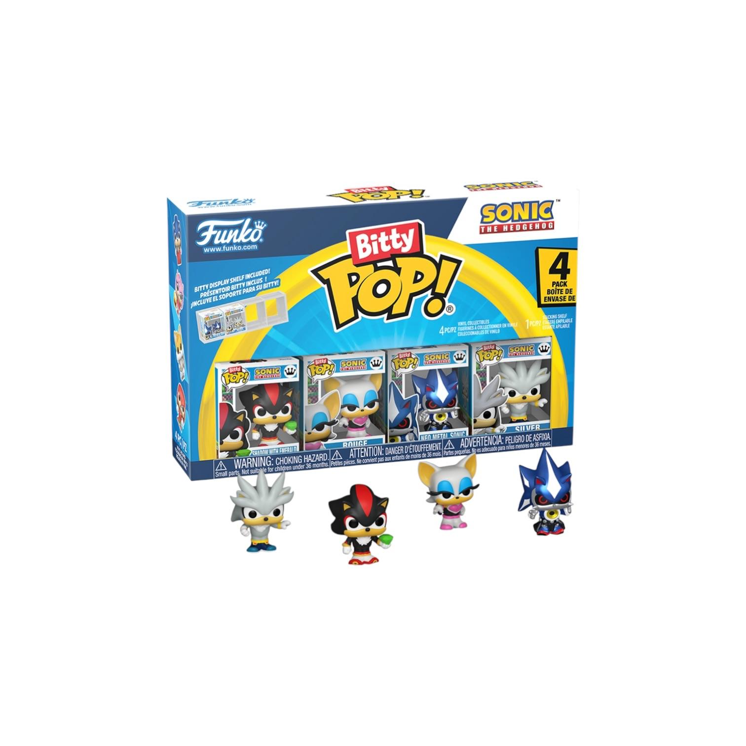 Shadow with Emerald 4 Pack Funko Bitty Pops - Sonic the Hedgehog - PREORDER