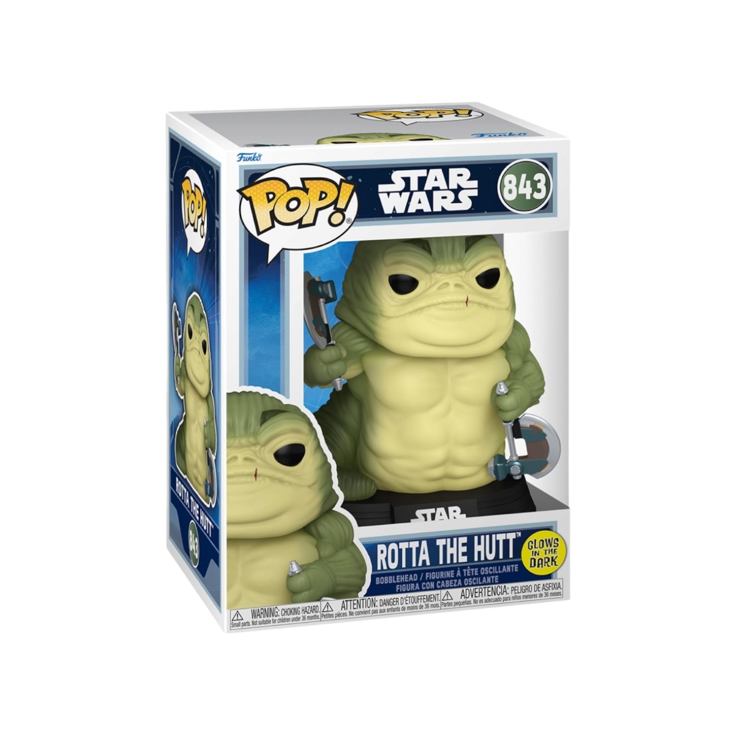 Rotta The Hutt (Glows in the Darks) #843 Funko Pop - Star Wars