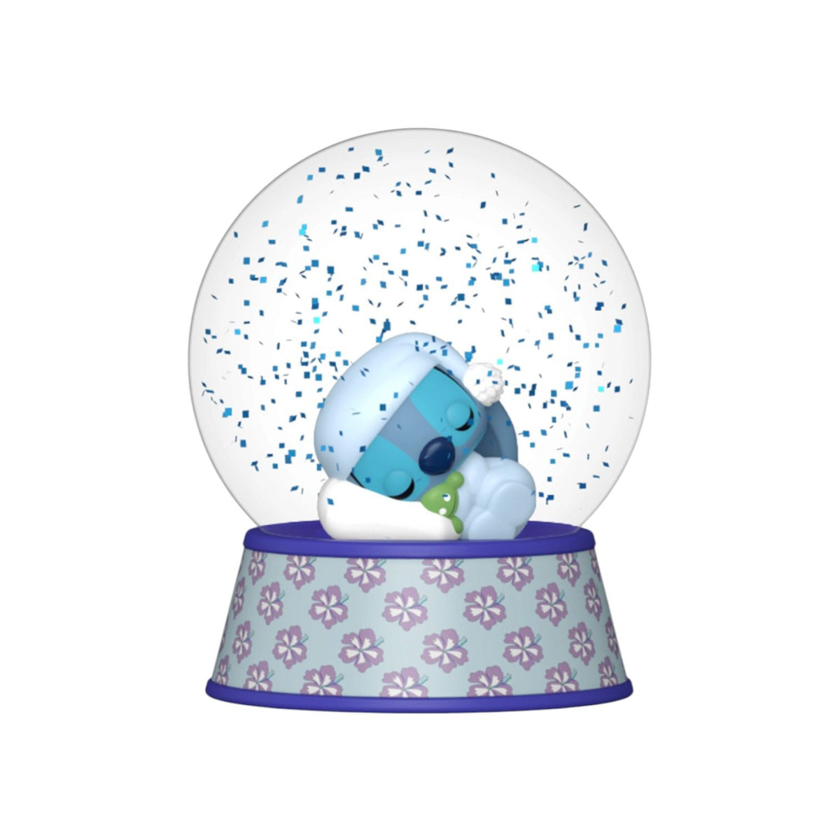 Sleeping Stitch Mini Glitter Globe - Lilo & Stitch