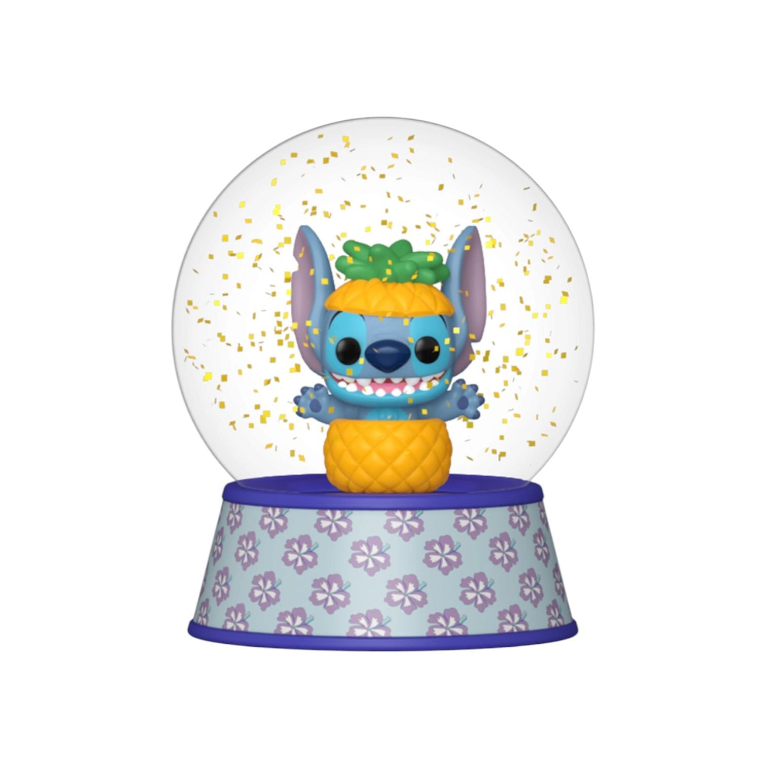Stitch in Pineapple Mini Glitter Globe - Lilo & Stitch