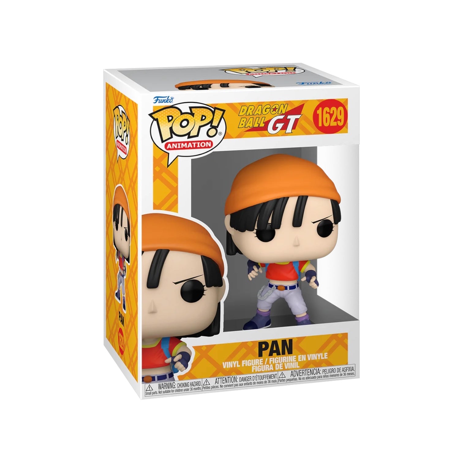 Funko Pop! figure of Pan from Dragon Ball GT, showcasing her signature outfit and playful expression.