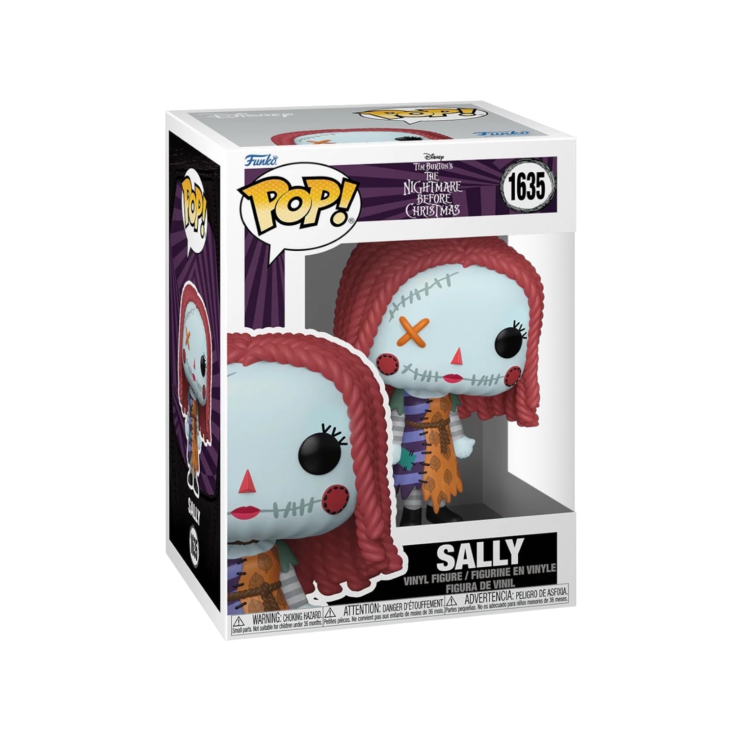 Patchwork Sally Funko Pop! from The Nightmare Before Christmas, featuring a vibrant design. Preorder now for this Disney collectible!