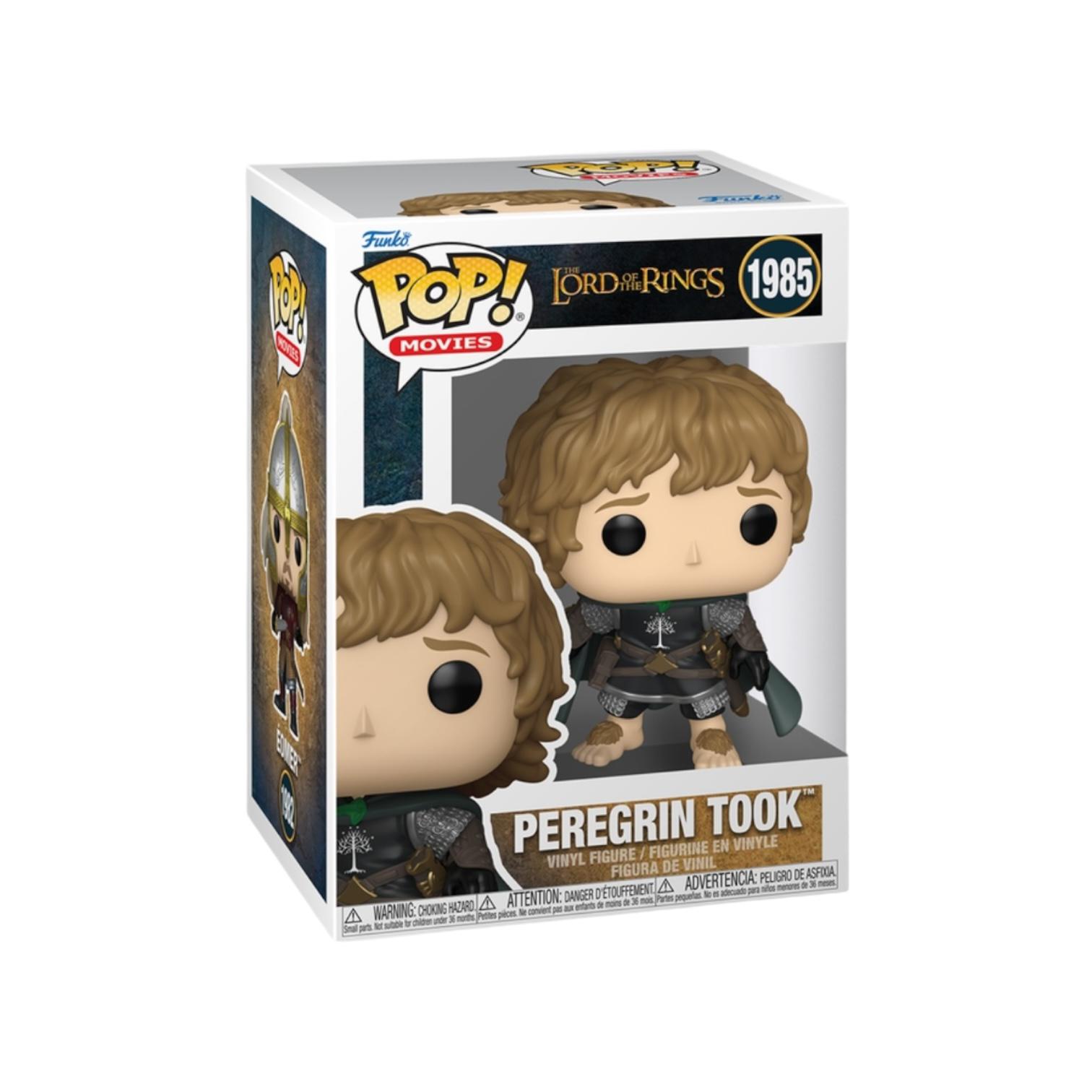 Funko Pop! Movies packaging featuring Peregrin Took from The Lord of the Rings.