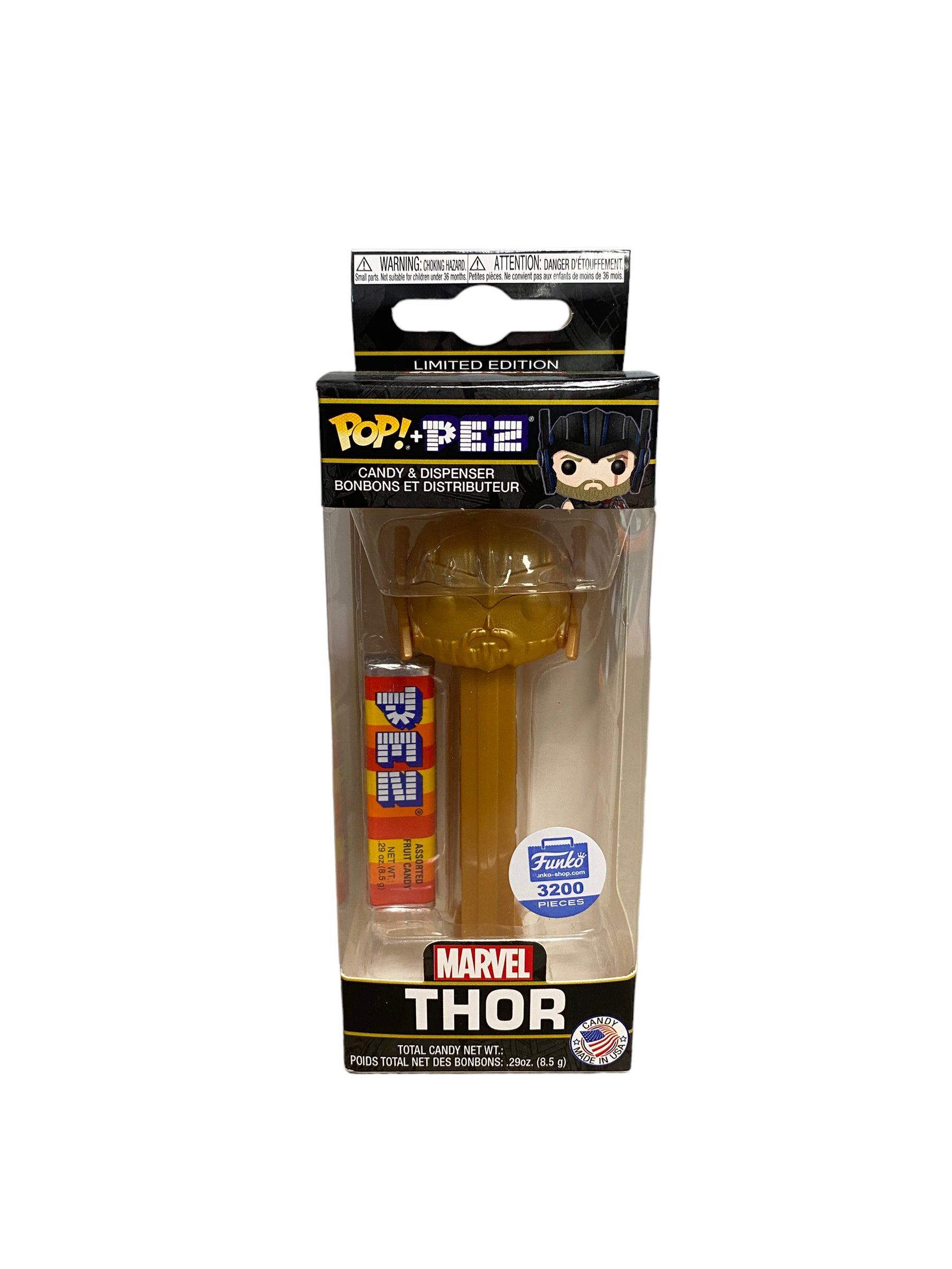 Thor (Gold) Funko Pop Pez! - Marvel - Funko Shop Exclusive LE3200 Pcs - Condition 8.75/10
