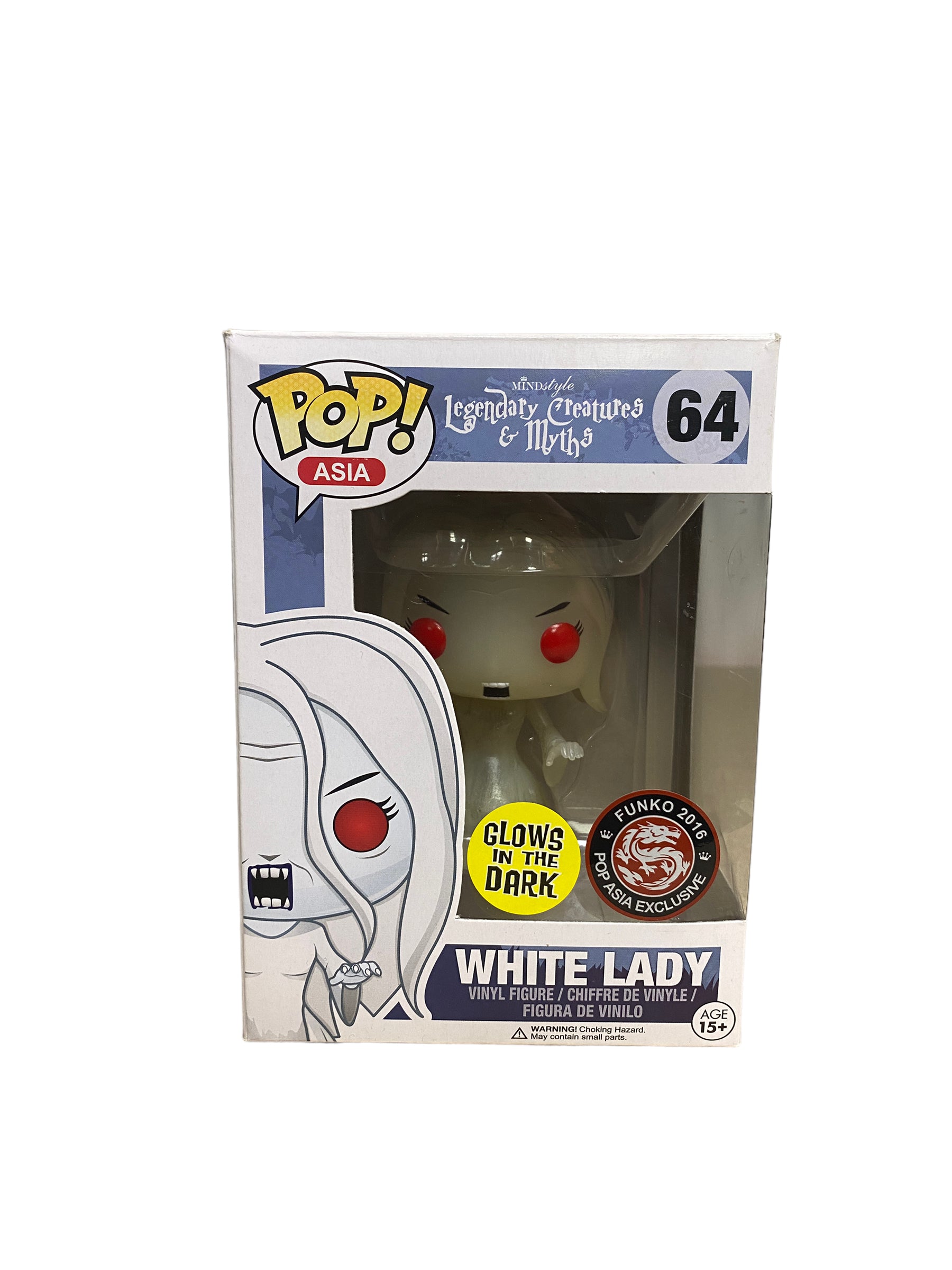 White Lady #64 (Glows in the Dark) Funko Pop! - Legendary Creatures & Myths - 2016 Asia Exclusive - Condition 7/10