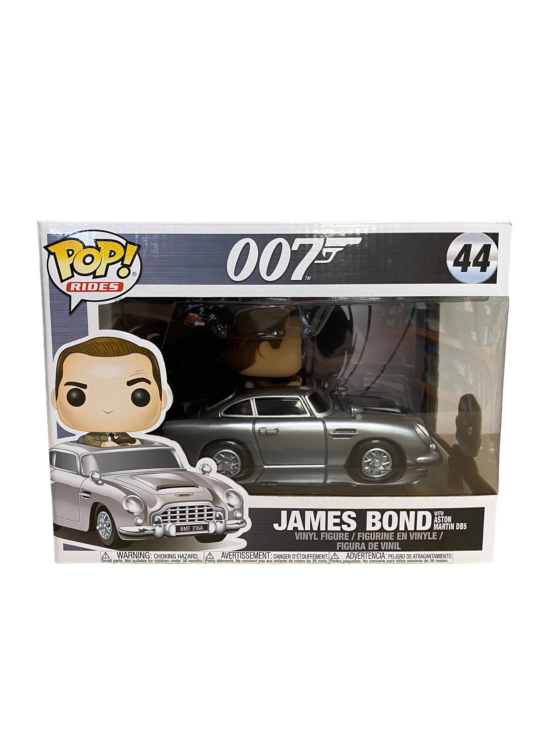 James Bond with Aston Martin DB5 #44 Funko Pop Ride! - 007 - 2017 Pop! - Condition 8.75/10