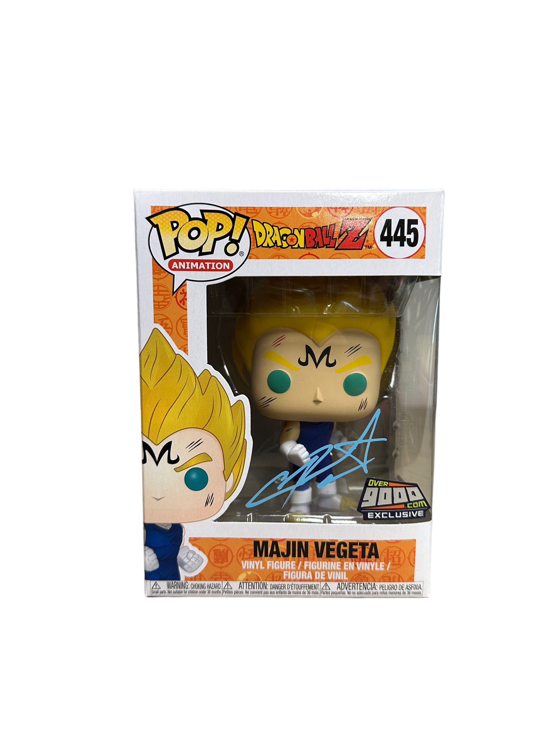 Christopher Sabat Signed Majin Vegeta #445 Funko Pop! - Dragon Ball Z - Over9000 Exclusive - Condition 9/10