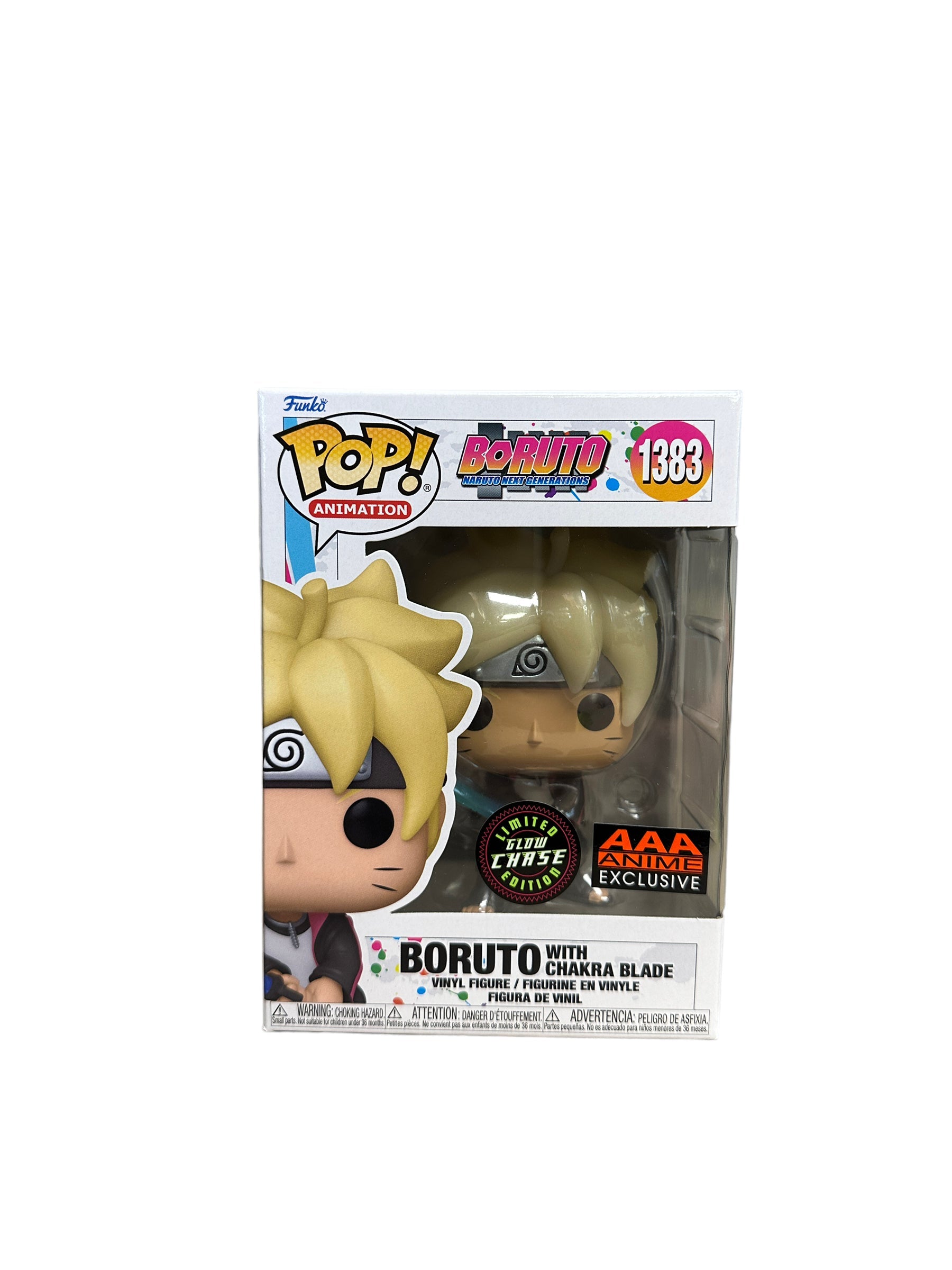 Boruto with Chakra Blade #1383 (Glow Chase) Funko Pop! - Boruto: Naruto Next Generations - AAA Anime Exclusive - Condition 9.5/10