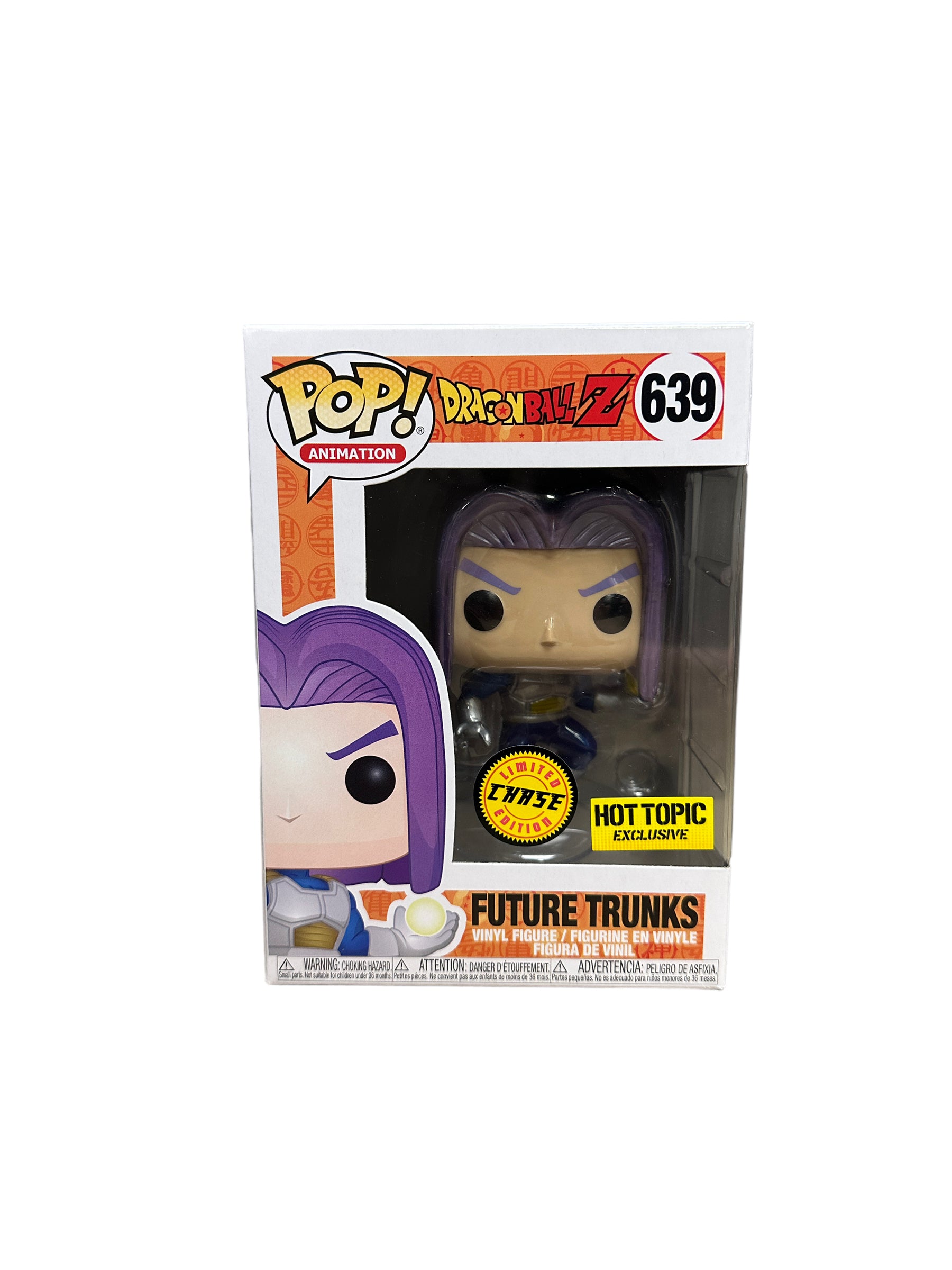 Future Trunks #639 (Metallic Chase) Funko Pop! - Dragon Ball Z - Hot Topic Exclusive - Condition 8.5/10