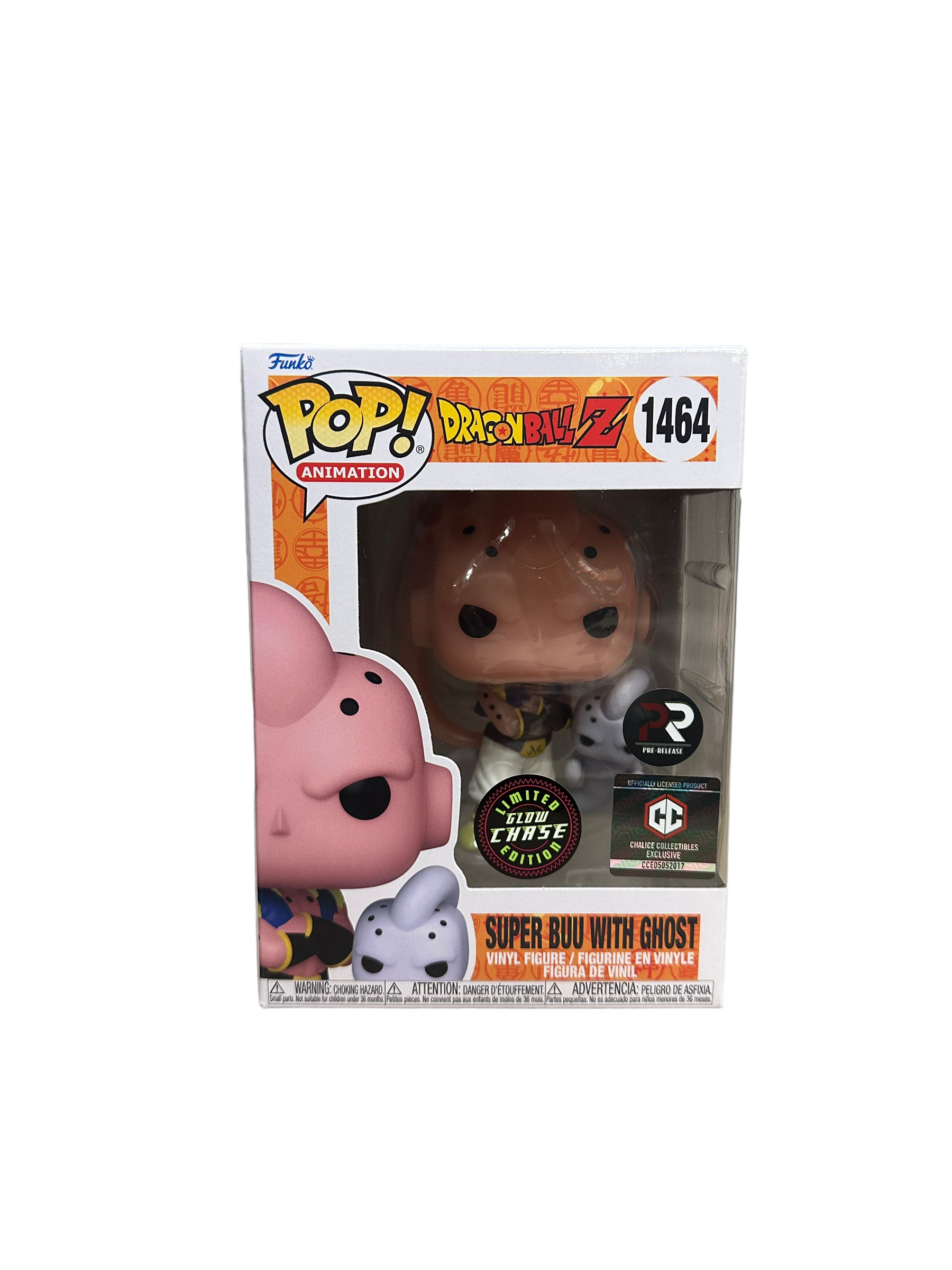Super Buu with Ghost #1464 (Glow Chase) Funko Pop! - Dragon Ball Z - Chalice Collectibles Pre-Release Exclusive - Condition 9.5/10