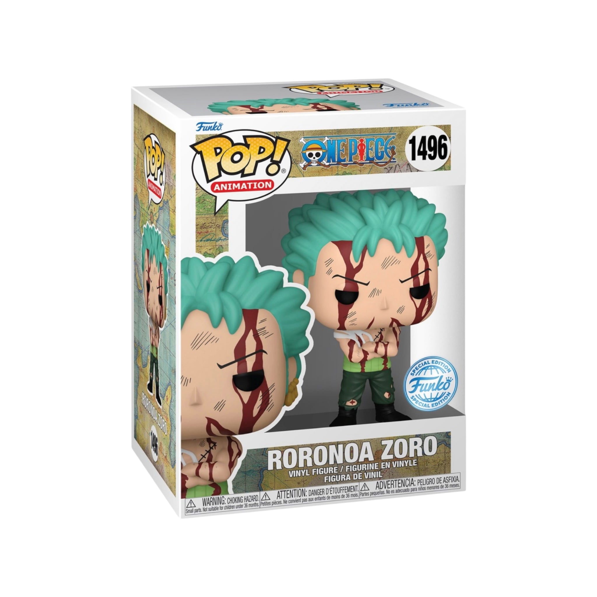 Roronoa Zoro (Nothing Happened) #1496 (Error Glow Belt) Funko Pop! - One Piece - Special Edition