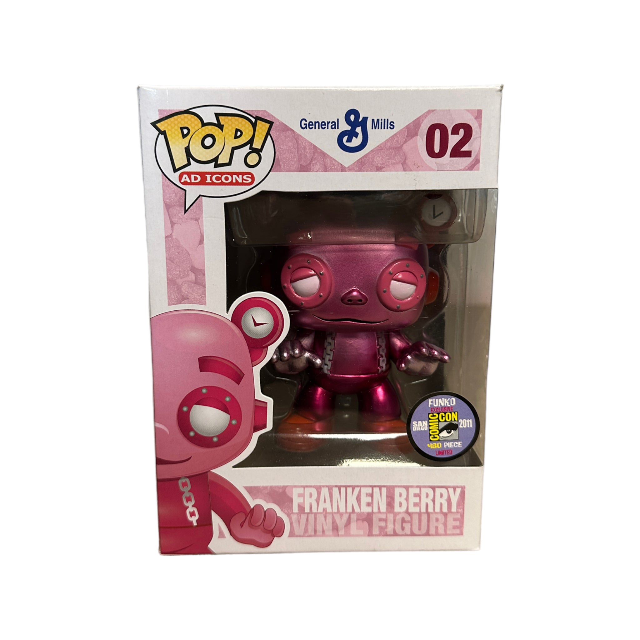 Franken Berry #04 (Metallic) Funko Pop! - Ad Icons - SDCC 2011 Exclusive LE480 Pcs - Condition 7.5/10