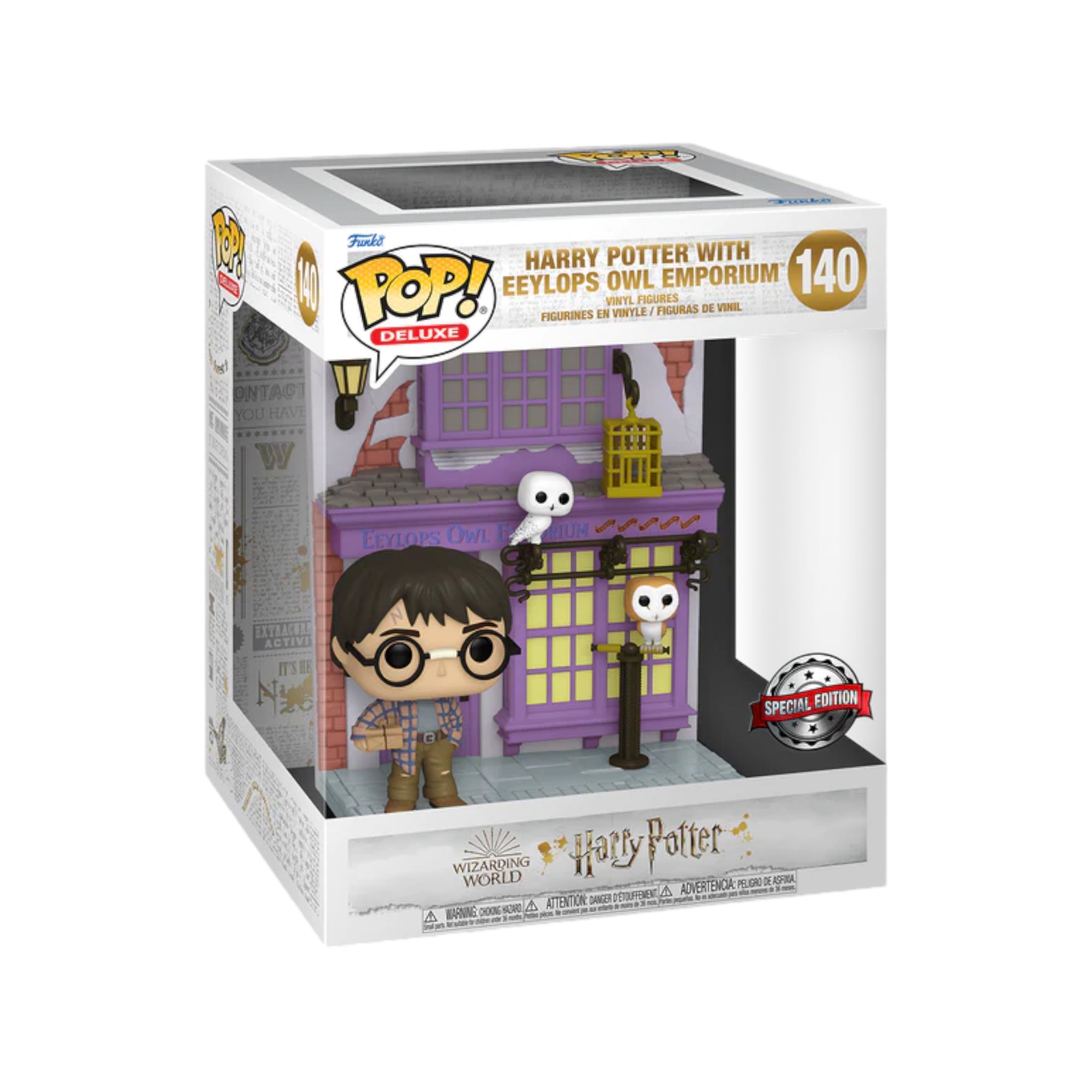 Harry Potter with Eeylops Owl Emporium #140 Deluxe Funko Pop! - Harry Potter - Special Edition