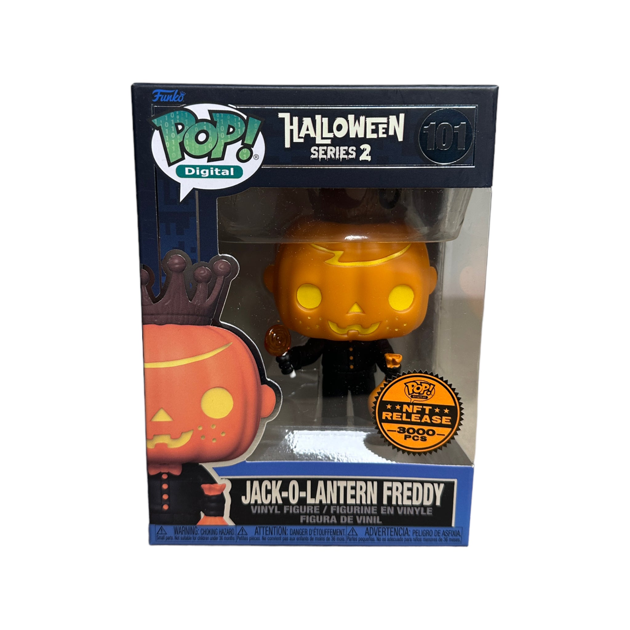 Jack-O-Lantern Freddy #101 Funko Pop! - Halloween Series 2 - NFT Release Exclusive LE3000 Pcs - Condition 9/10