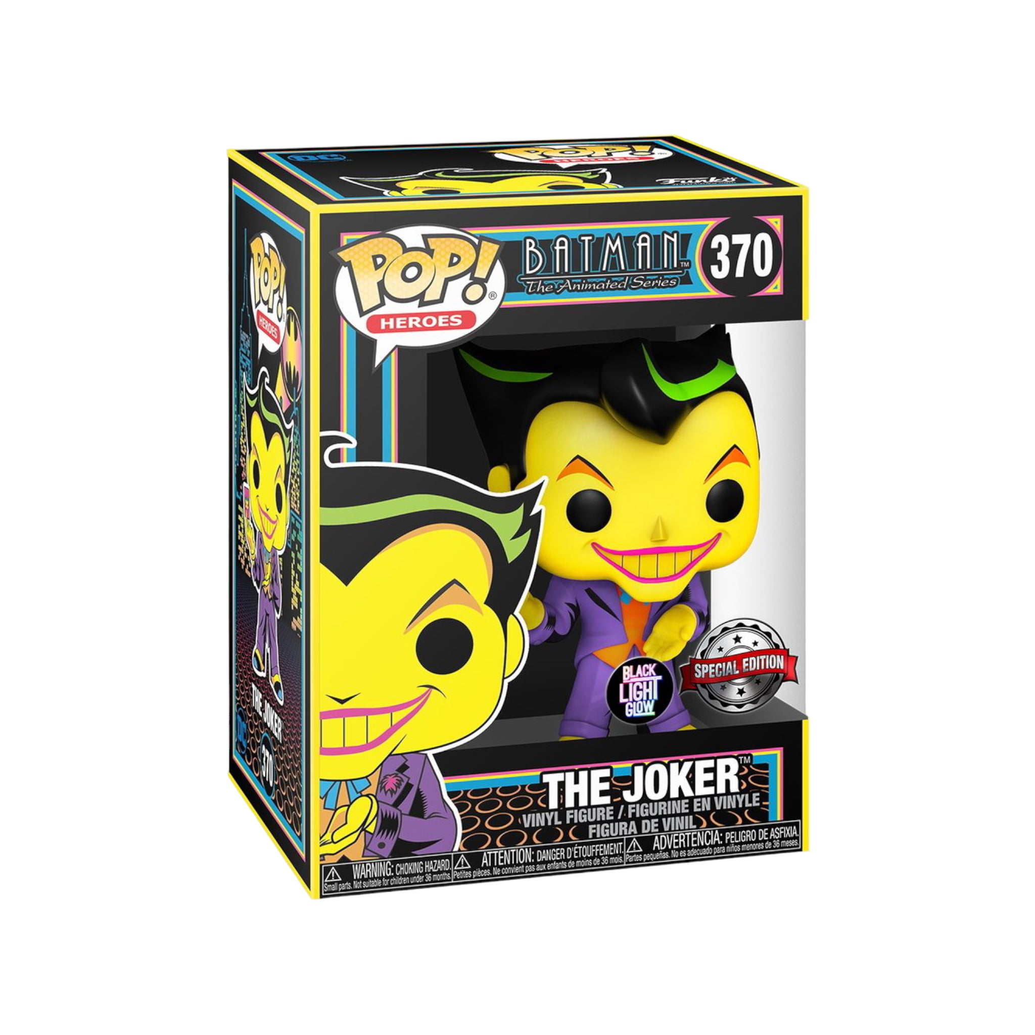 The Joker #370 (Black Light) Funko Pop! - Batman: The Animated Series - Special Edition