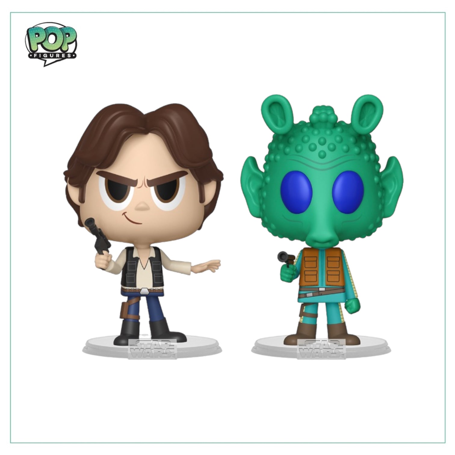 Han Solo and Greedo 2 Pack Funko Vnyl. - Star Wars