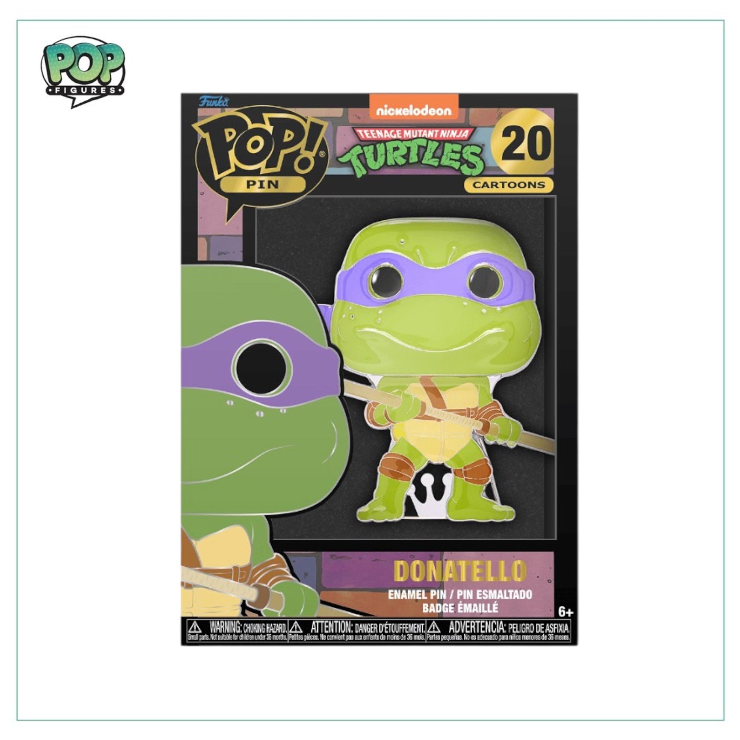 Donatello #20 Funko Enamel Pop Pin - Teenage Mutant Ninja Turtles