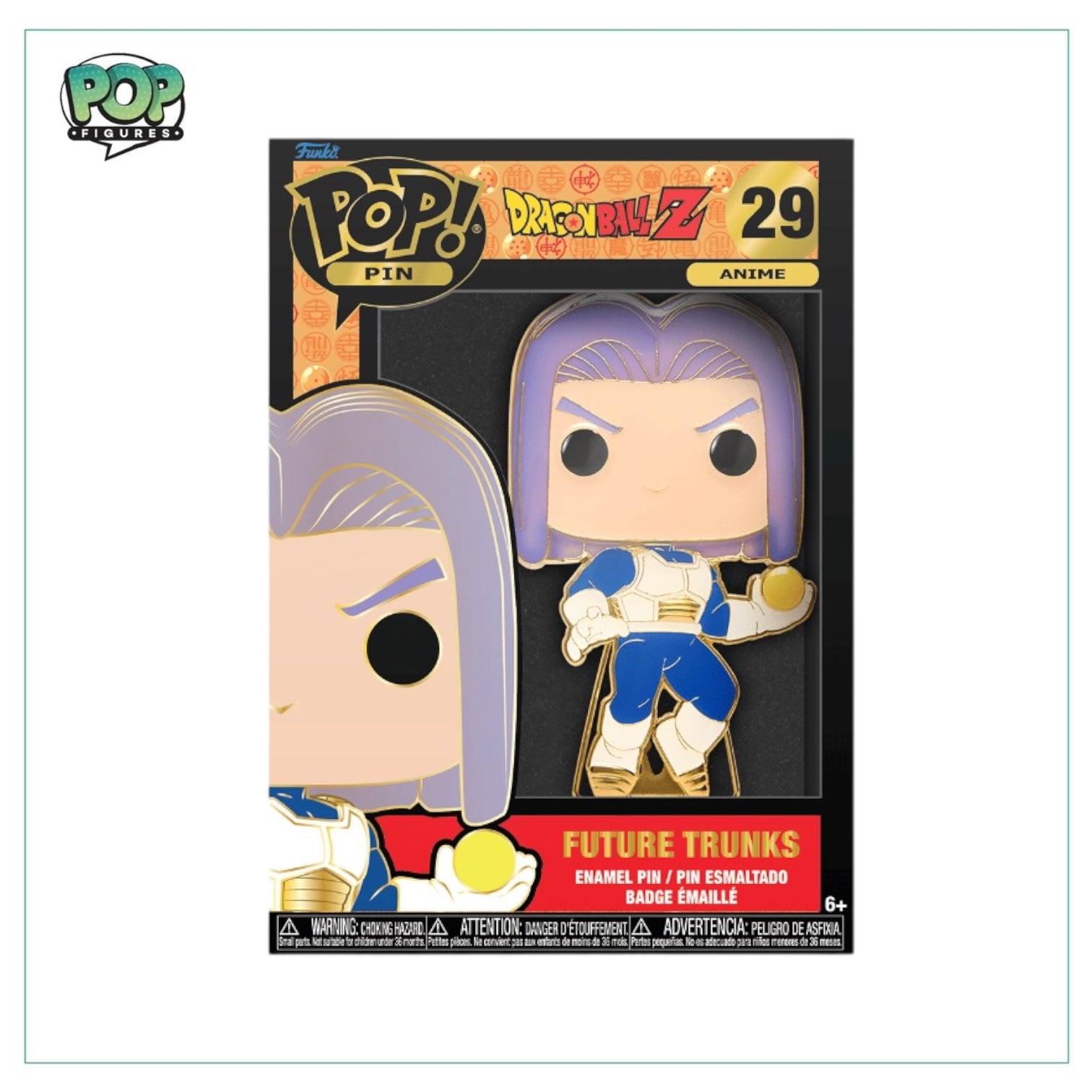 Future Trunks #29 Funko Pop Pin! - Dragon Ball Z