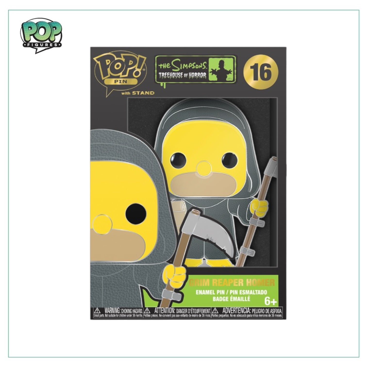 Grim Reaper Homer #16 Enamel Pop! Pin - The Simpsons Treehouse of Horror