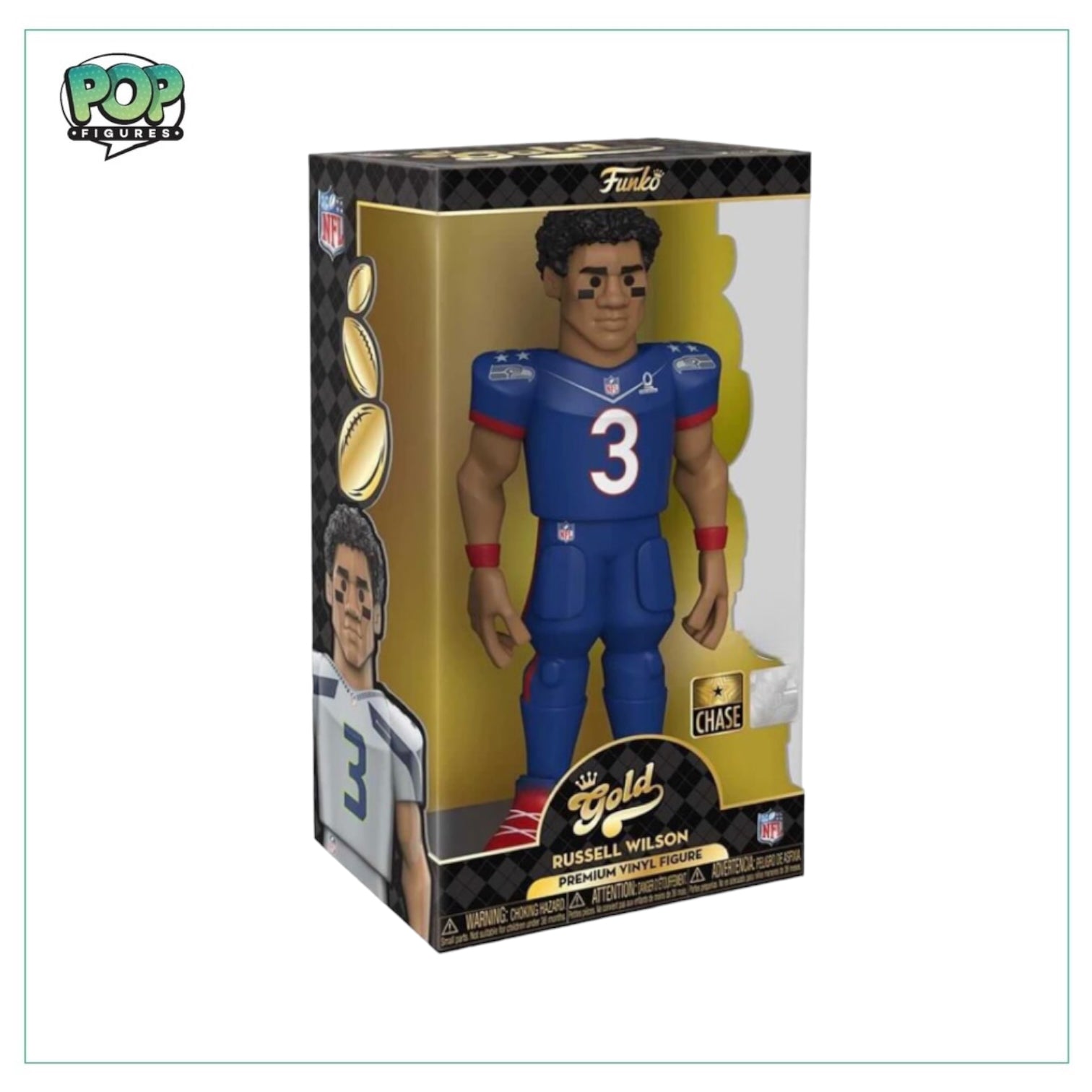 Russell Wilson 12" Funko Gold Vinyl! - NFL - Chase Edition