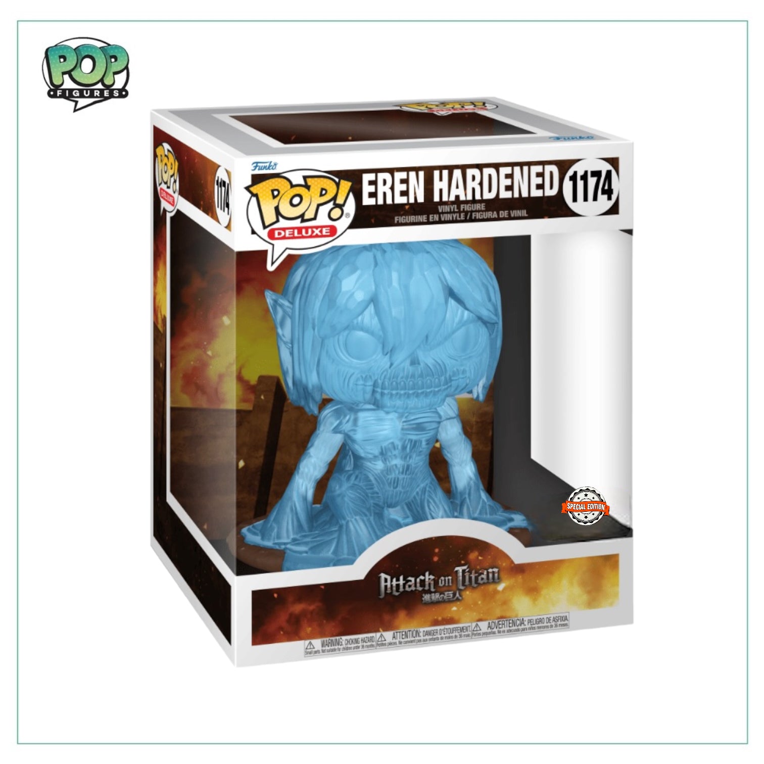 Eren Hardened #1174 Deluxe Funko Pop! - Attack on Titan - Special Edition