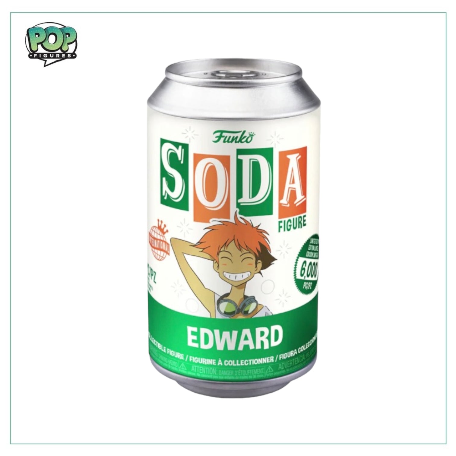 Edward Funko Soda Vinyl Figure! - Cowboy Bebop - International LE6000 Pcs - Chance Of Chase