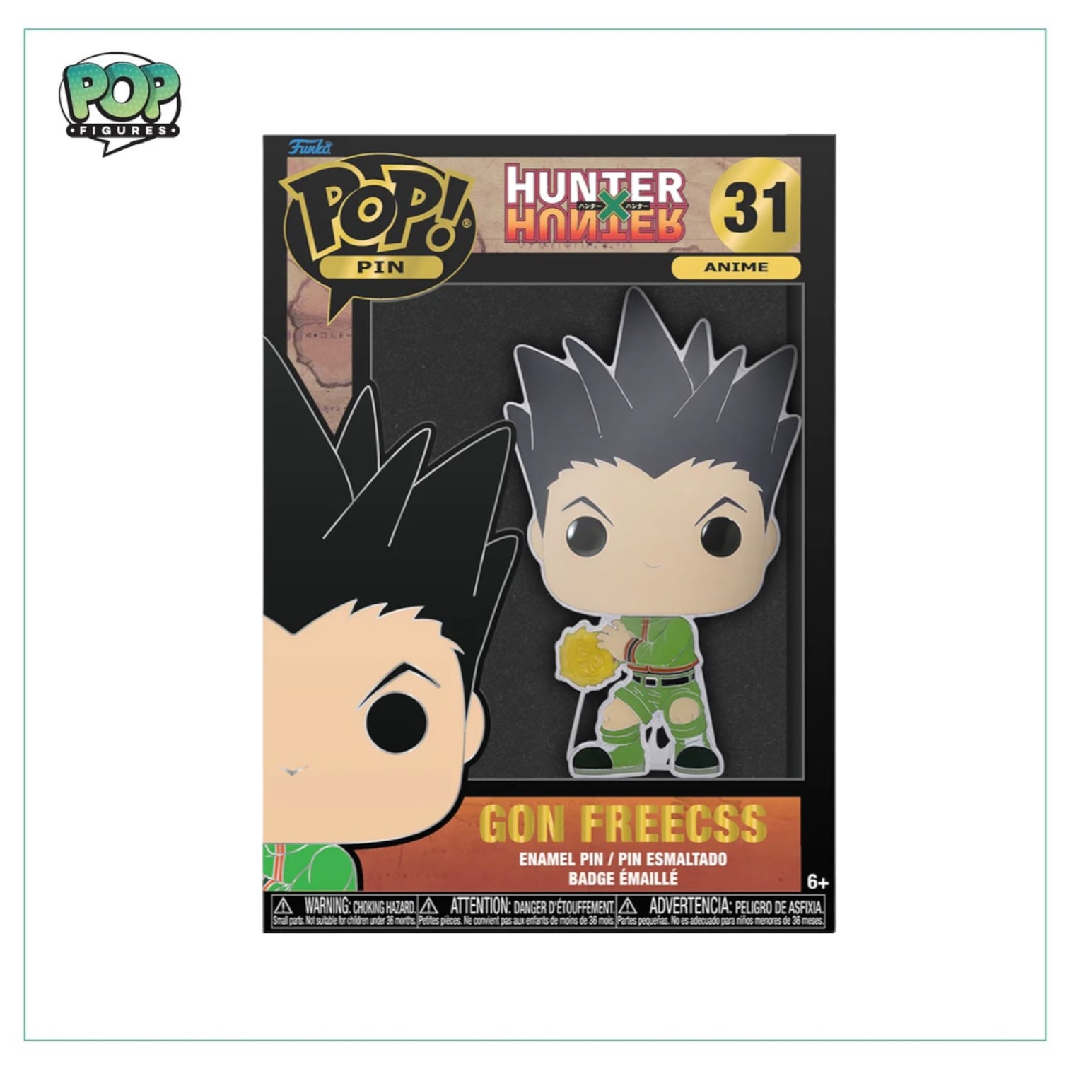 Gon Freecss #31 Funko Pop Pin! - HUNTERxHUNTER