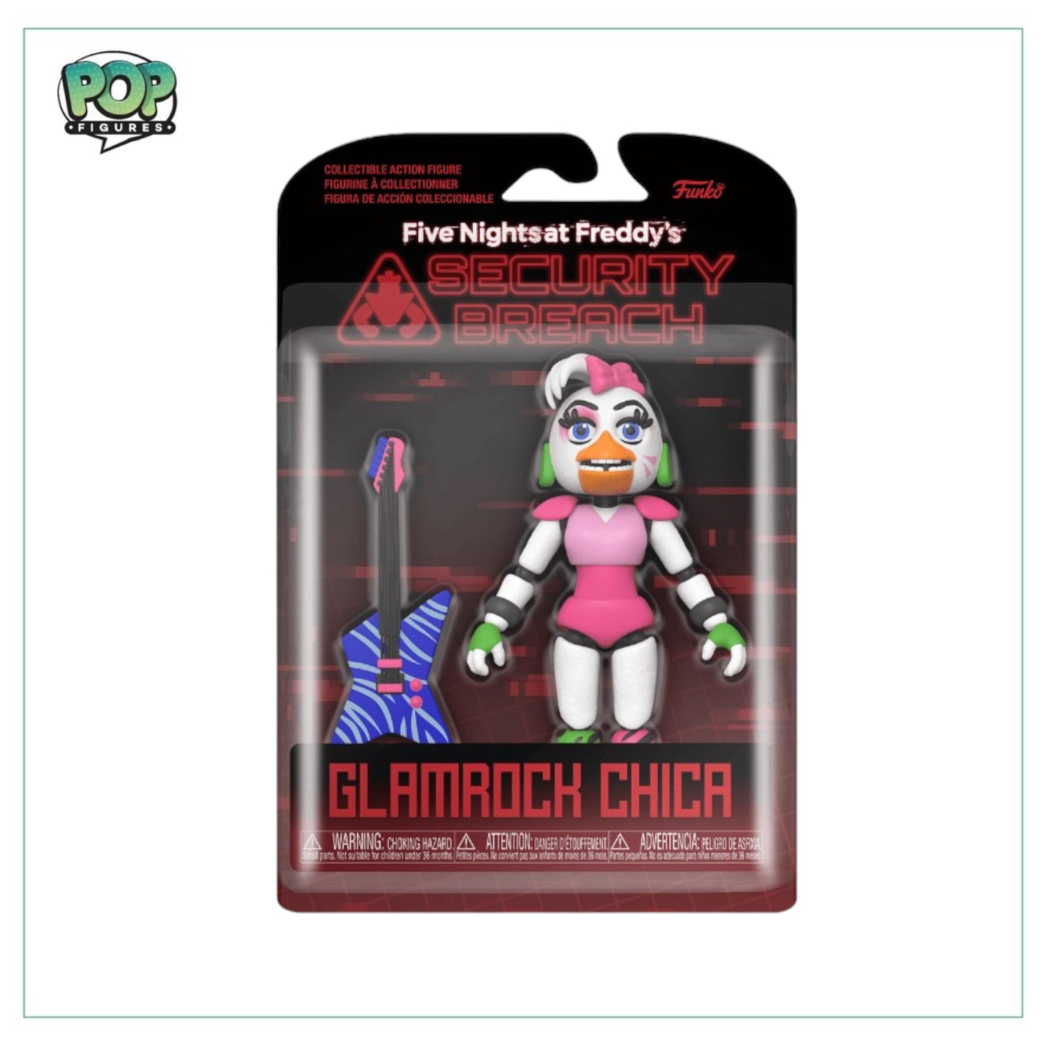 Glamrock Chica Funko Action Figure - Five Nights at Freddy's Security Breach