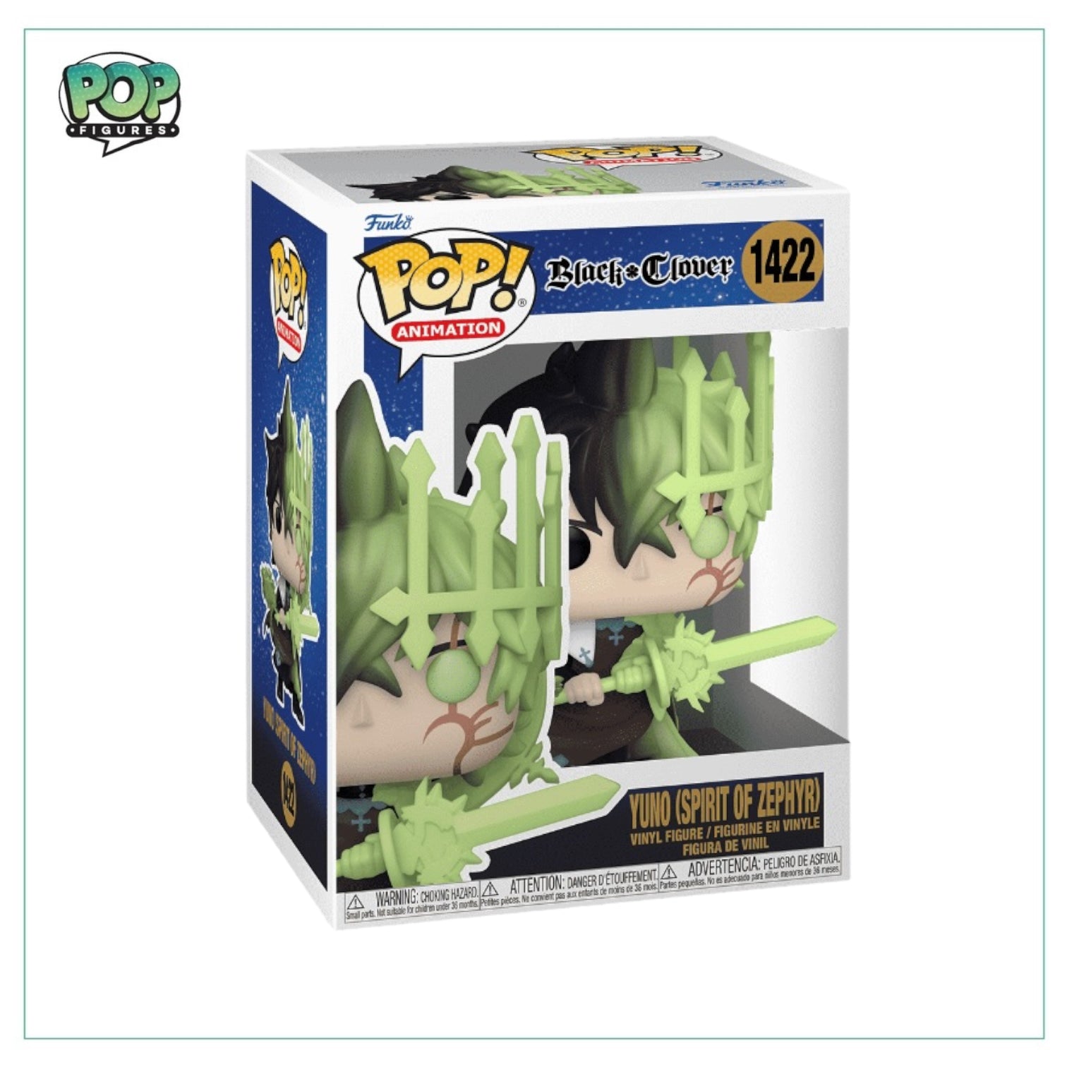 Yuno (Spirit of Zephyr) #1422 Funko Pop! - Black Clover