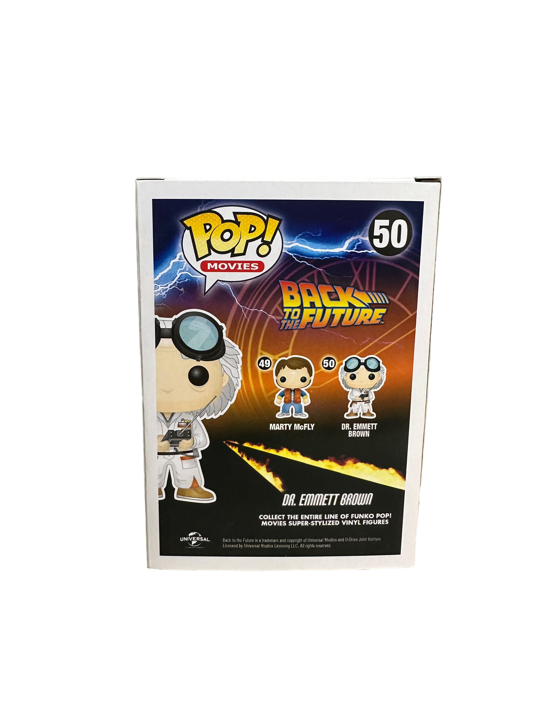 Dr. Emmett Brown #50 (Glows in the Dark) Funko Pop! - Back to the Future - 2014 Convention Exclusive - Condition 9/10