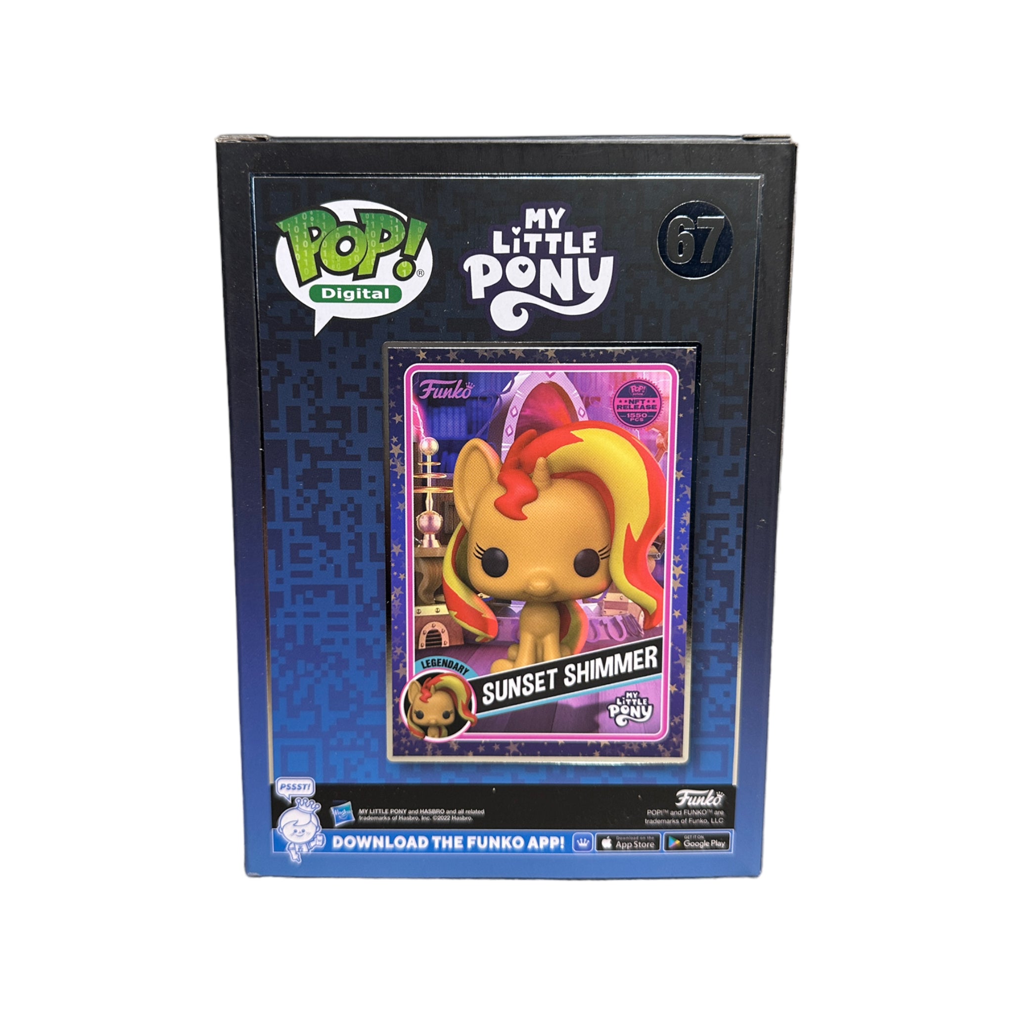 Sunset Shimmer #67 Funko Pop! - My Little Pony - NFT Release Exclusive LE1550 Pcs - Condition 9.5/10