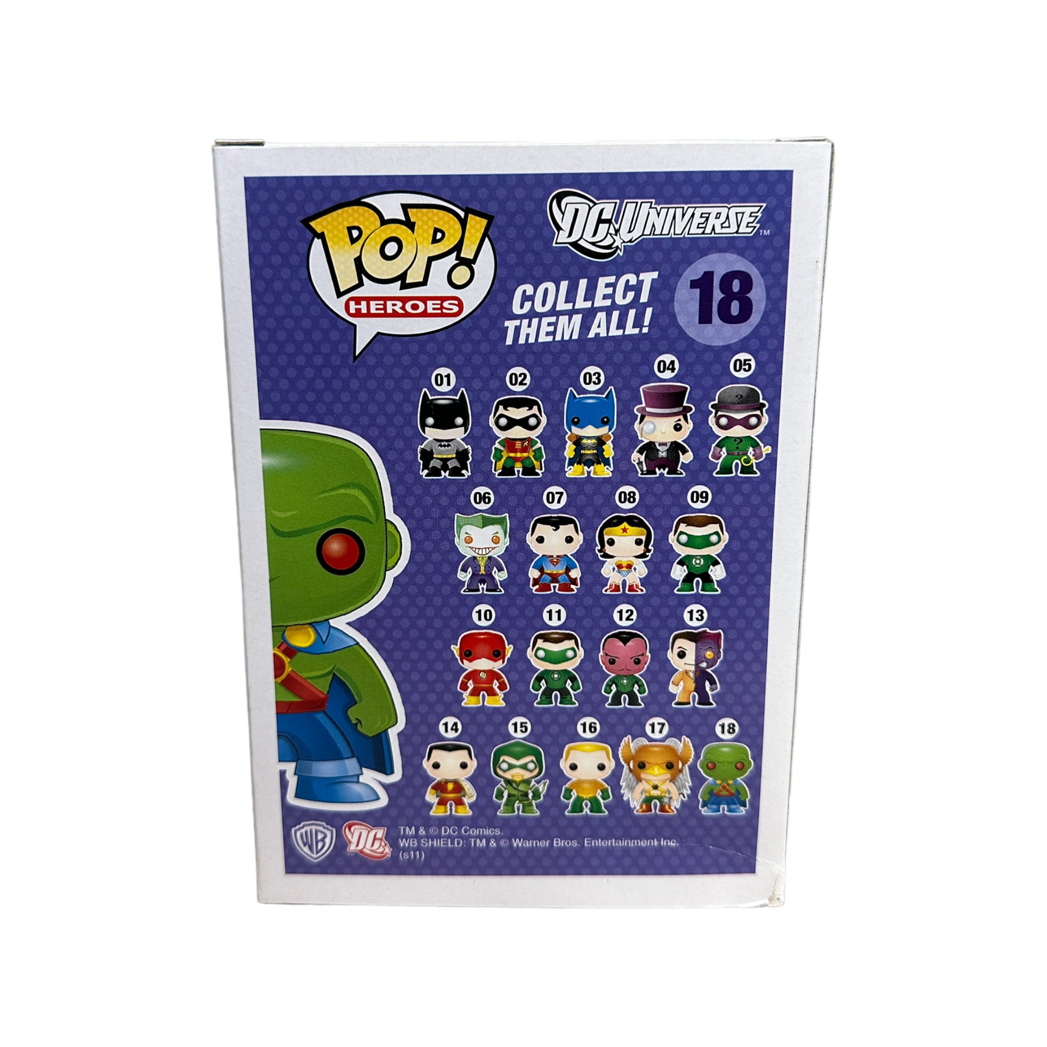 Martian Manhunter #18 (Metallic) Funko Pop! - DC Universe - SDCC 2011 Exclusive LE480 Pcs - Condition 7/10