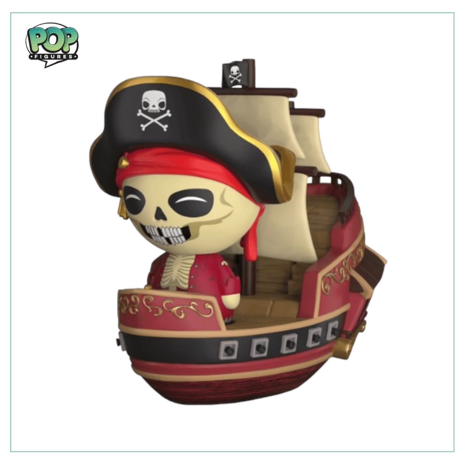 Jolly Roger with Pirate Ship #44 Funko Dorbz - Pirates of the Caribbean -Condition 7/10 - Disney Parks Exclusive