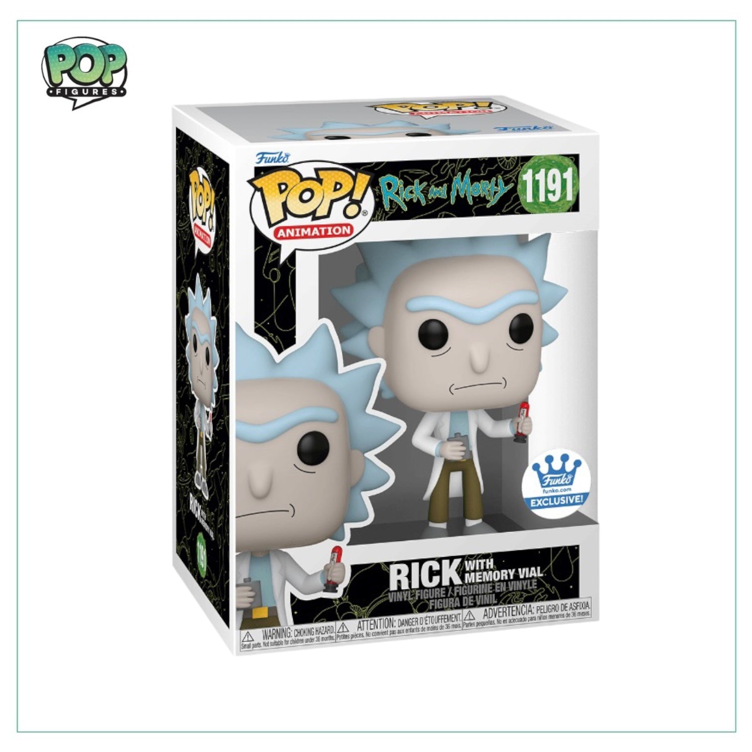 Rick with Memory Vail #1191 Funko Pop! - Rick and Morty - Funko Shop Exclusive